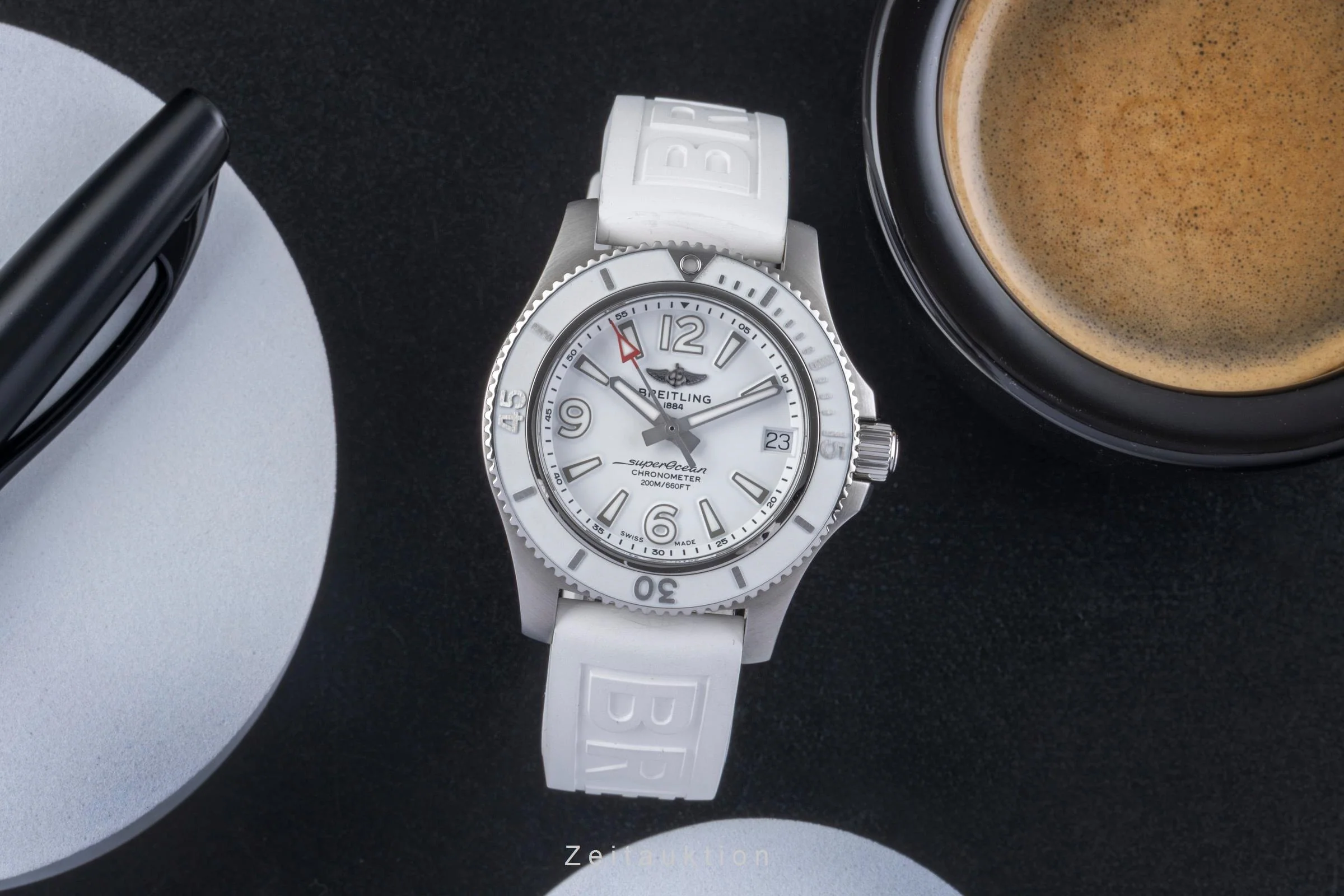 Breitling Superocean steel automatic women's watch A17316  [2506059] - Image 4