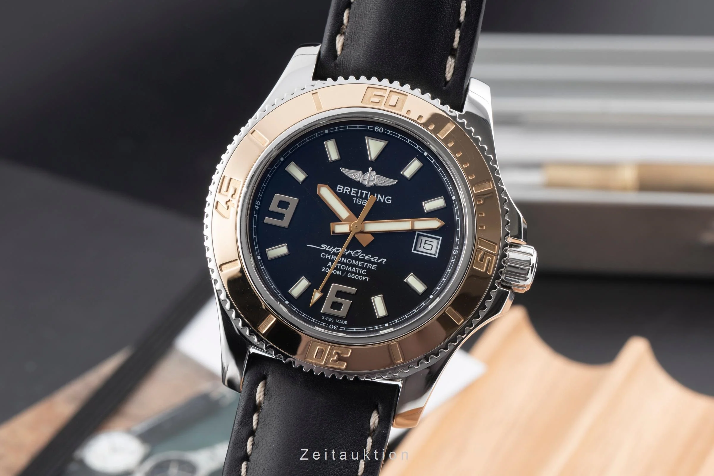 Breitling Superocean steel / gold automatic men's watch C1739112/BA77 LP: 7750EUR  [2600816] - Image 2
