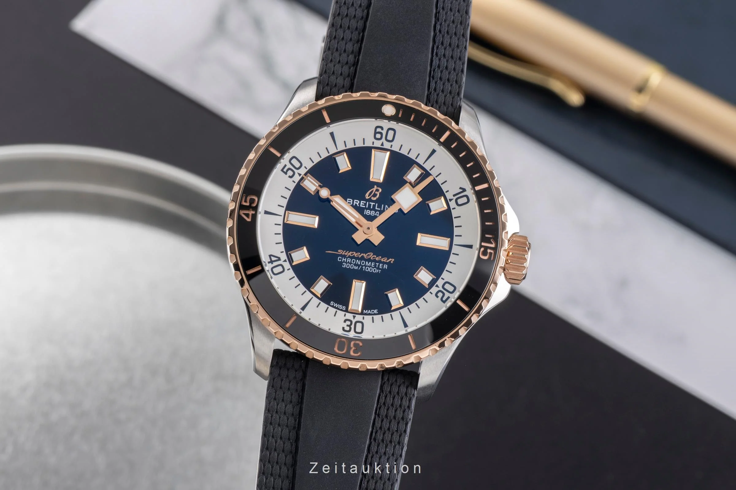 Breitling Superocean steel / gold automatic men's watch U17375 LP: 7200EUR  [2504572] - Image 2