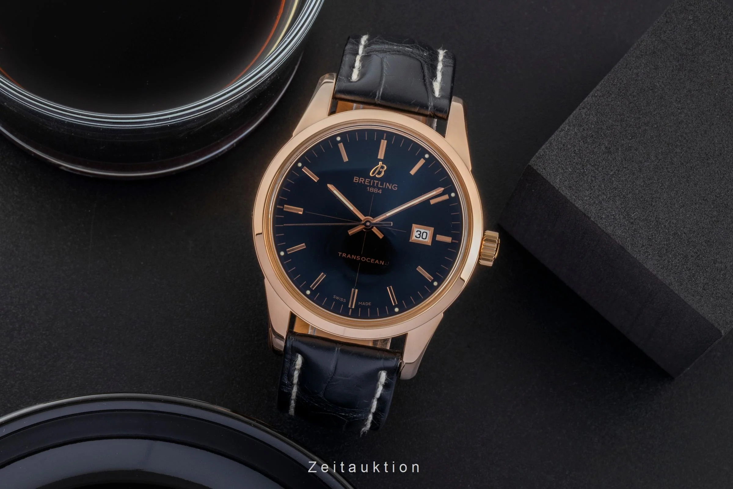 Breitling Transocean 18 ct red gold automatic men's watch R10360  [2506819] - Image 4