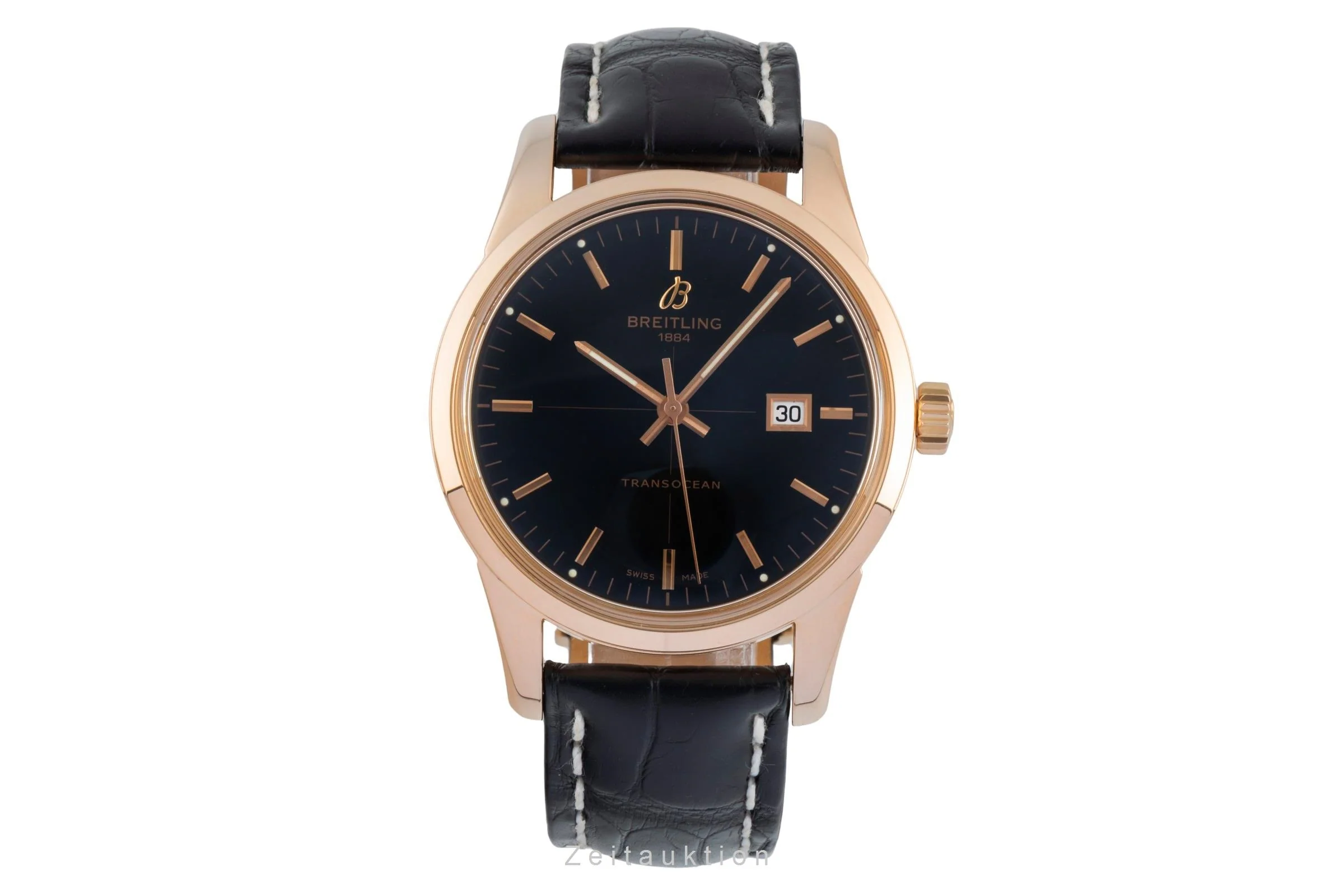 Breitling Transocean 18 ct red gold automatic men's watch R10360  [2506819] - Image 5