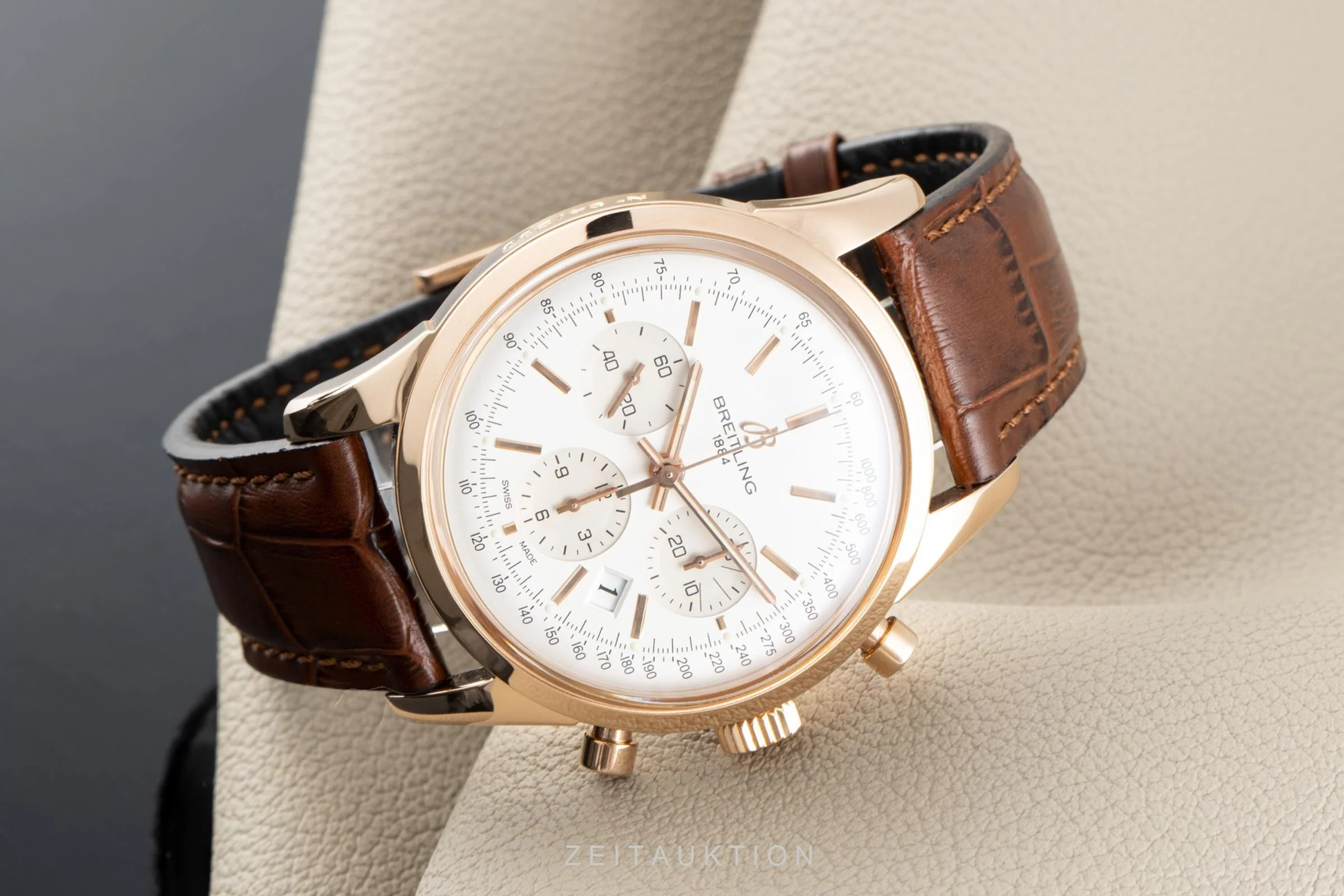 Breitling Transocean chronograph 18 ct red gold automatic men's watch RB0151 Limited  [2105811] - Image 2