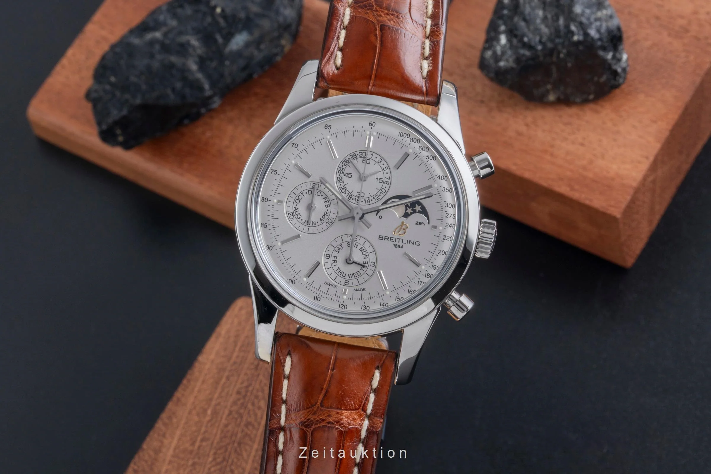 Breitling Transocean chronograph steel automatic men's watch A19310  [2506285] - Image 2