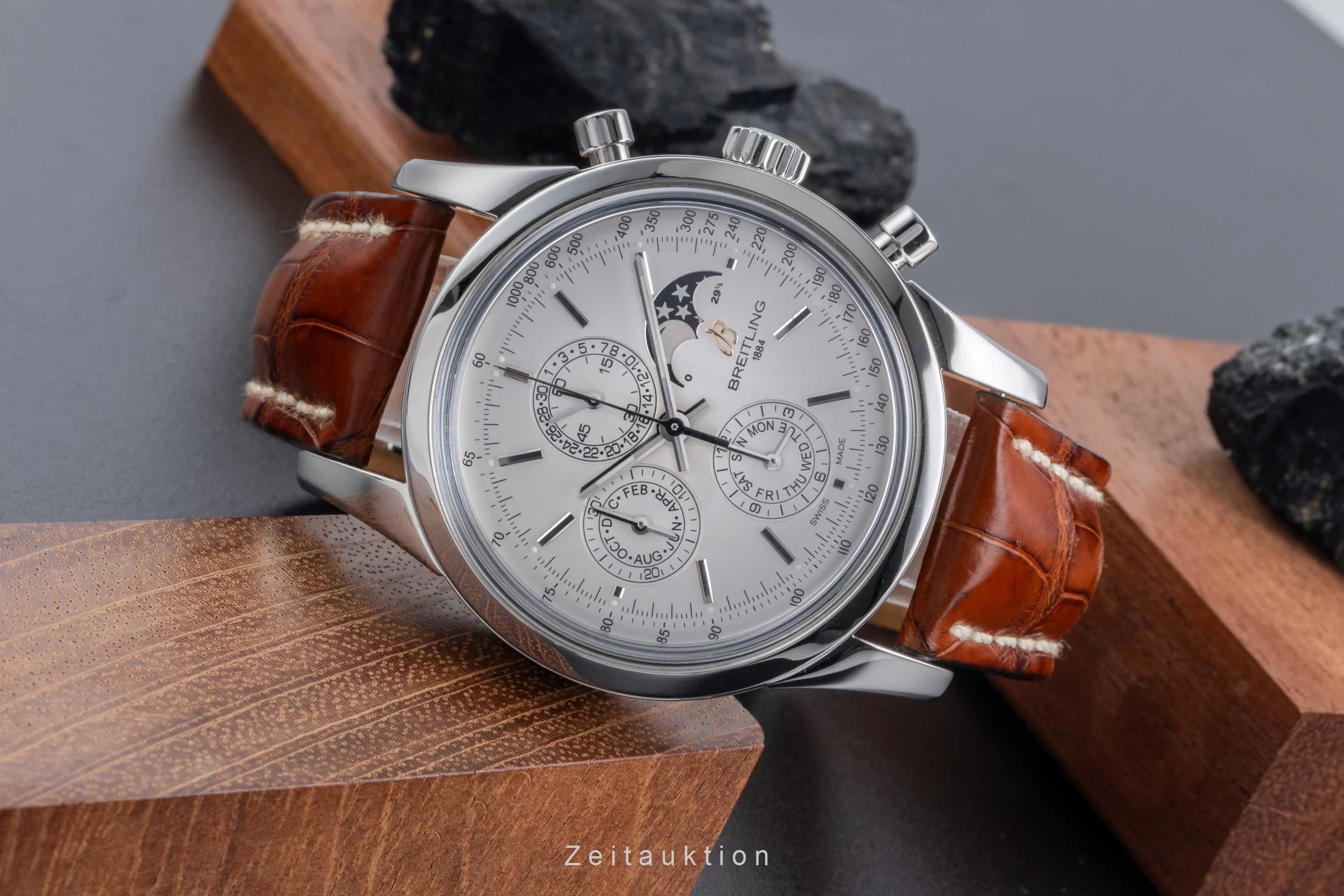 Breitling Transocean chronograph steel automatic men's watch A19310  [2506285] - Image 3