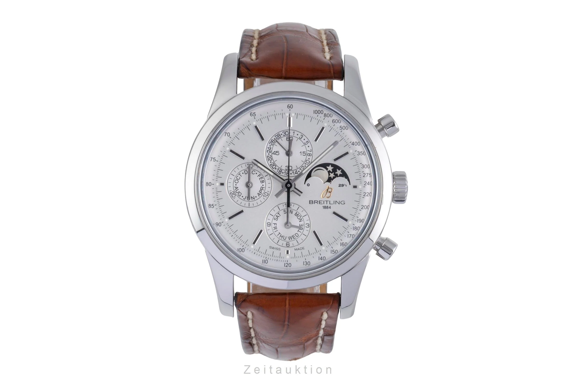 Breitling Transocean chronograph steel automatic men's watch A19310  [2506285] - Image 5