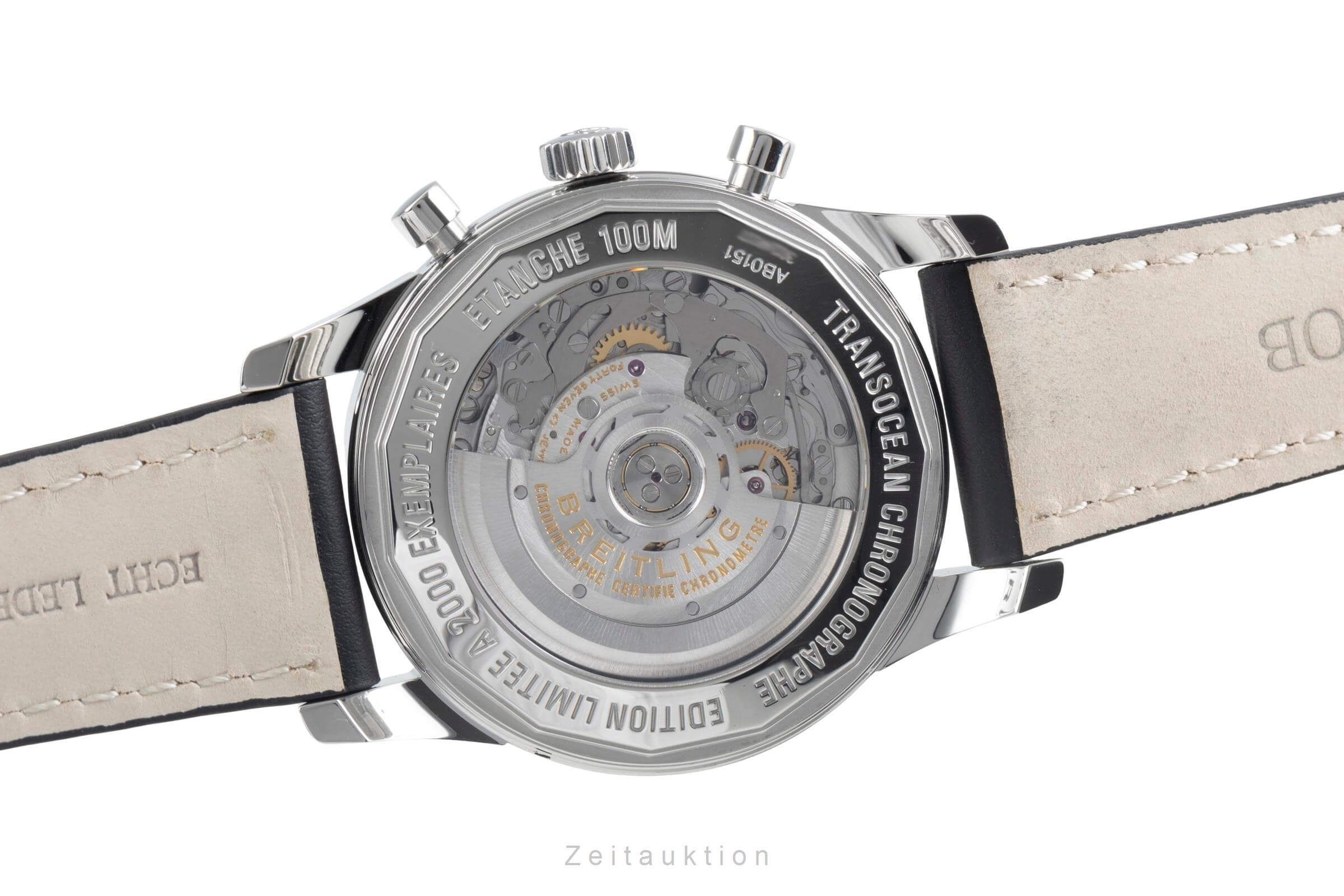 Breitling Transocean chronograph steel automatic men's watch AB015112/G71 Limited  [2406315] - Image 10