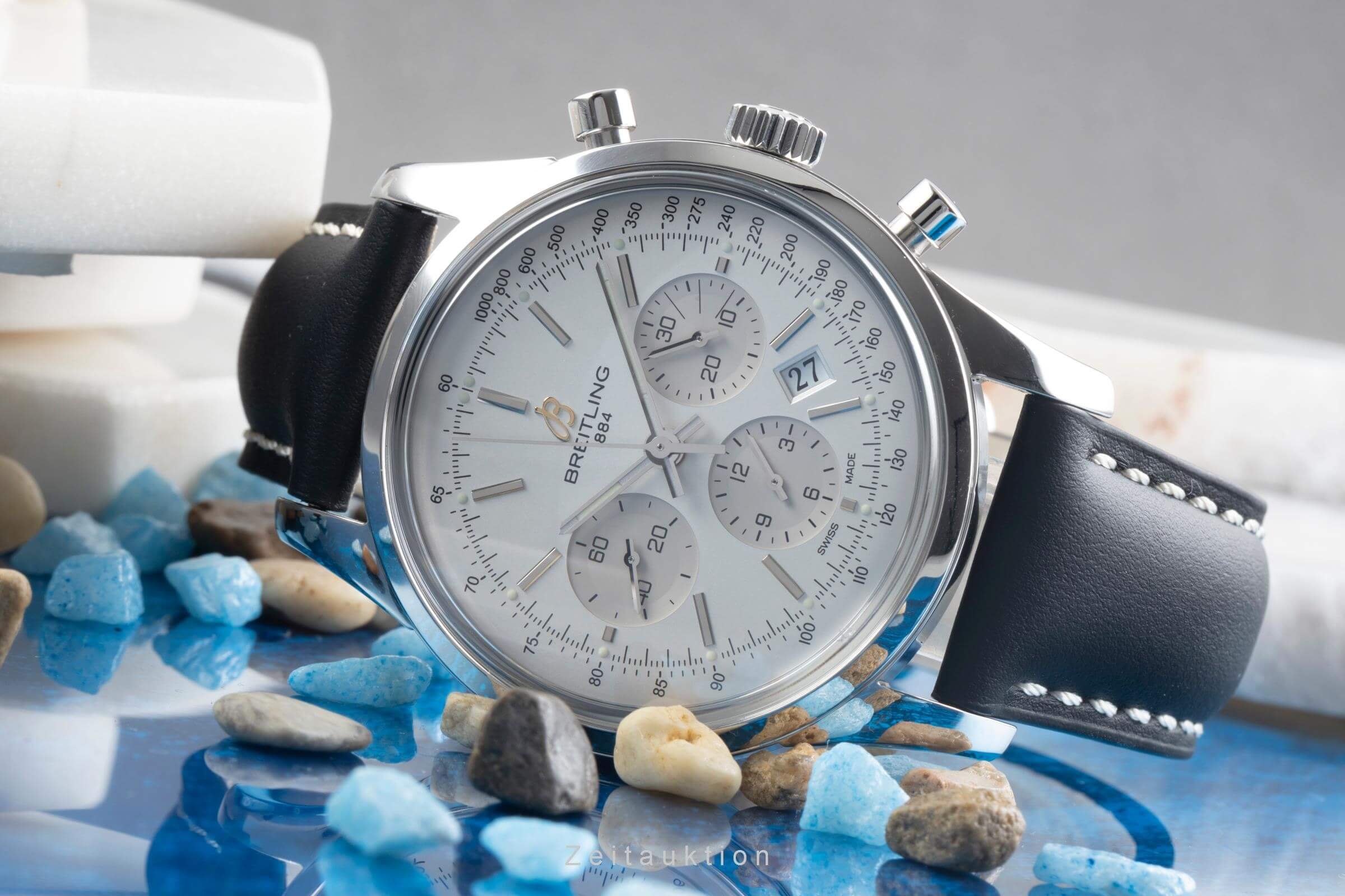 Breitling Transocean chronograph steel automatic men's watch AB015112/G71 Limited  [2406315] - Image 2