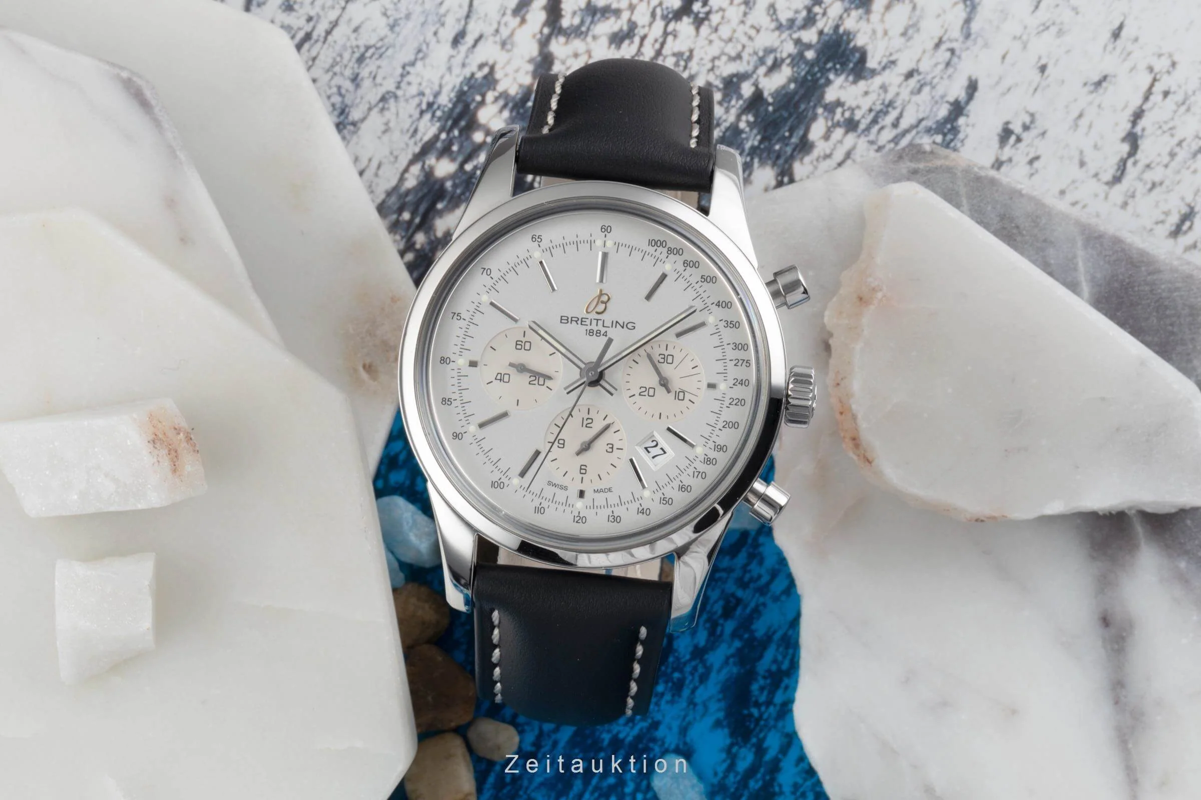 Breitling Transocean chronograph steel automatic men's watch AB015112/G71 Limited  [2406315] - Image 3