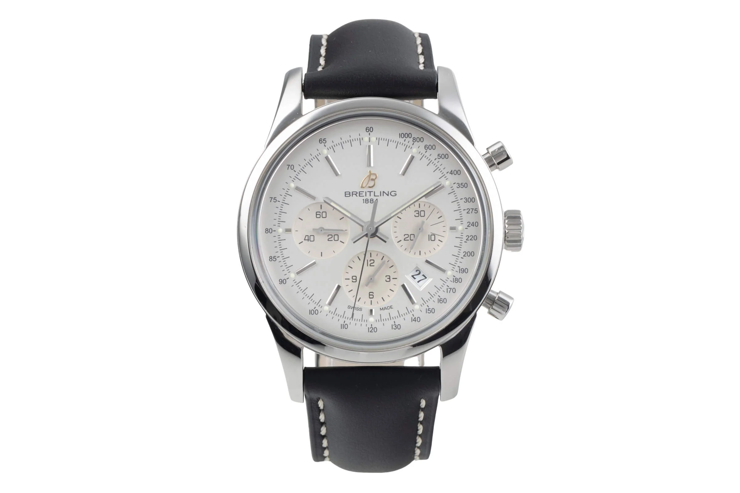 Breitling Transocean chronograph steel automatic men's watch AB015112/G71 Limited  [2406315] - Image 4