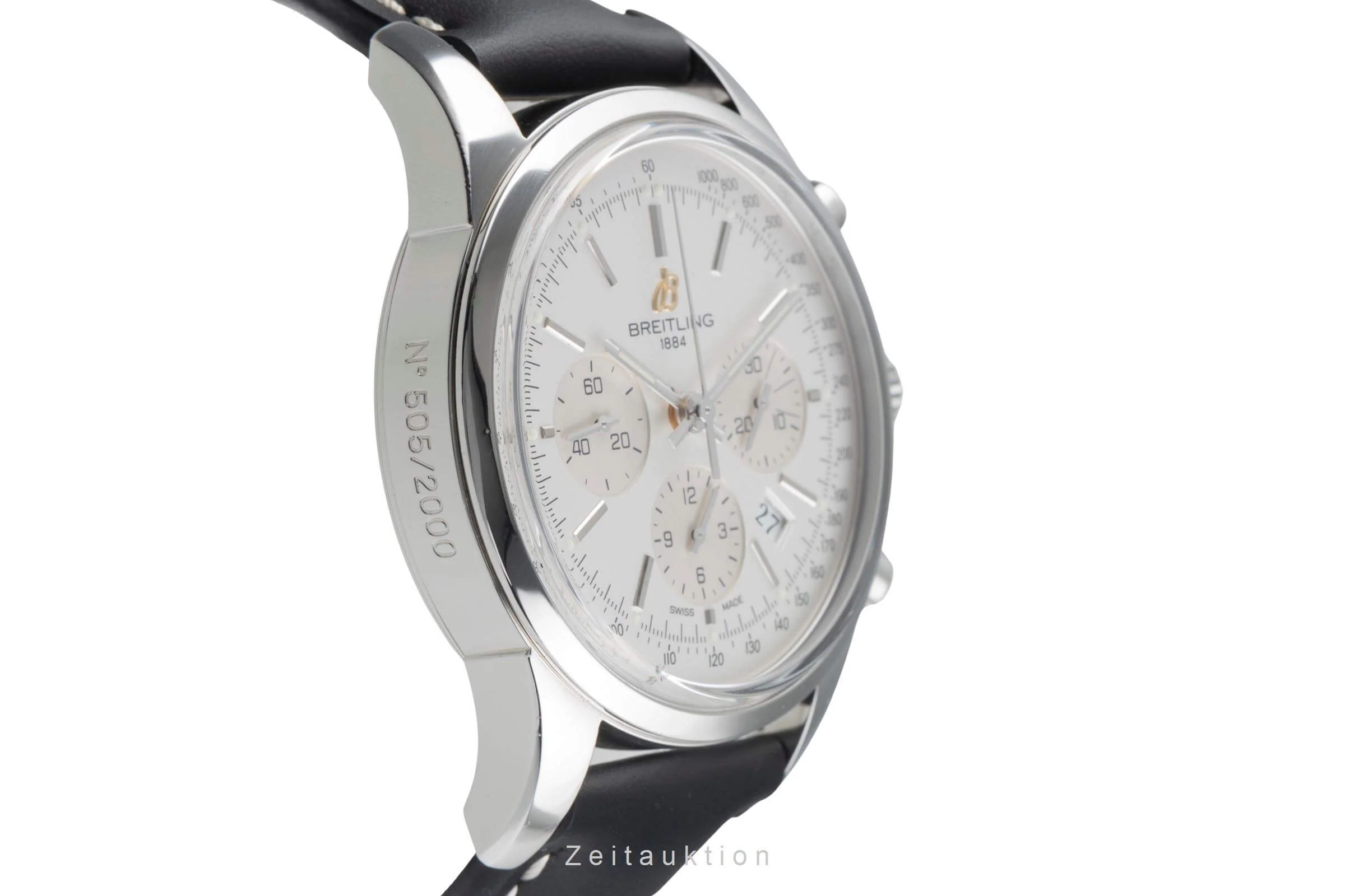 Breitling Transocean chronograph steel automatic men's watch AB015112/G71 Limited  [2406315] - Image 7