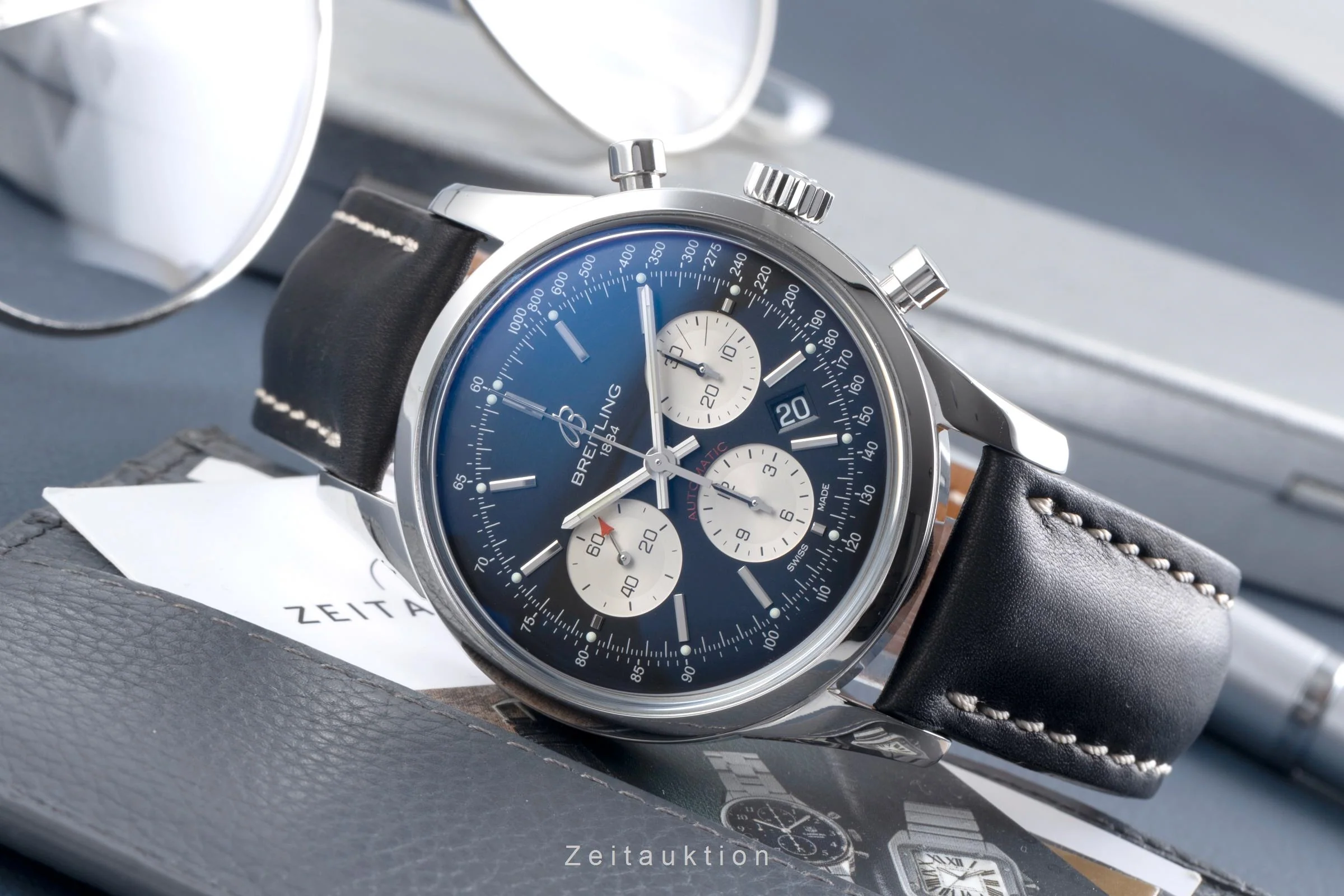 Breitling Transocean chronograph steel automatic men's watch AB0152  [2507154] - Image 3