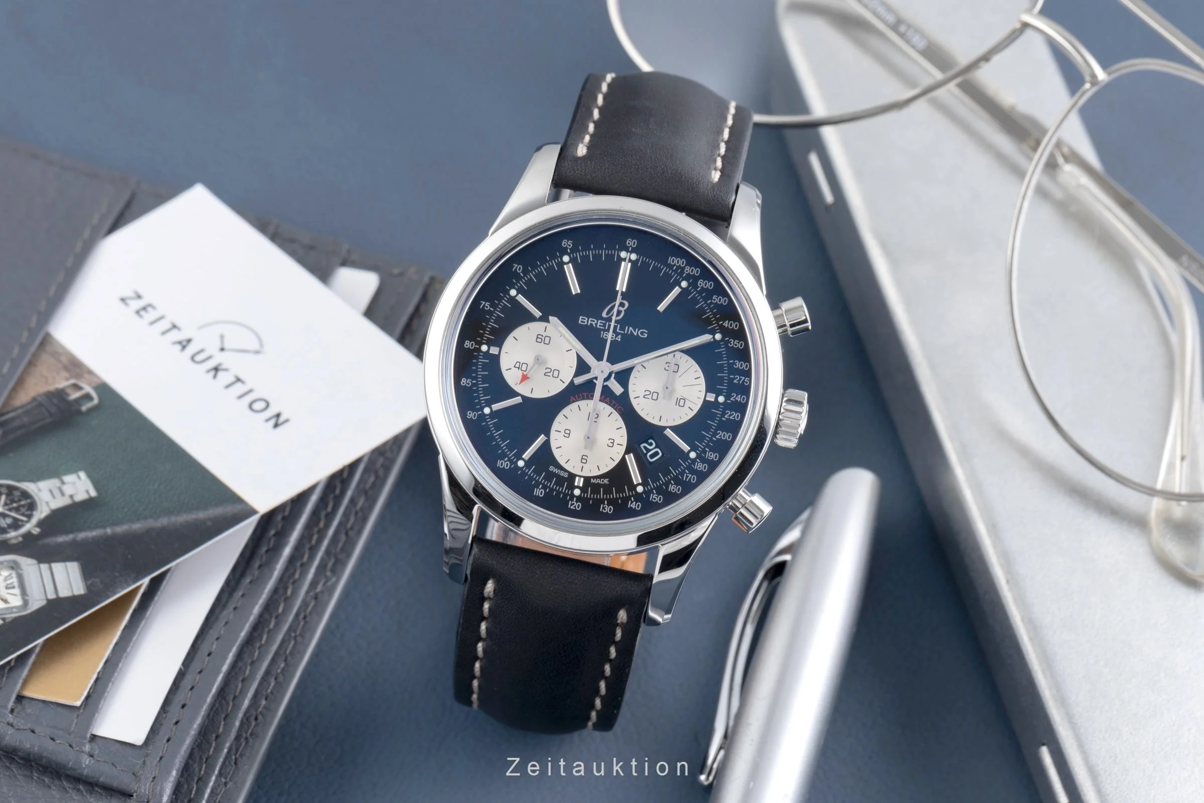 Breitling Transocean chronograph steel automatic men's watch AB0152  [2507154] - Image 4