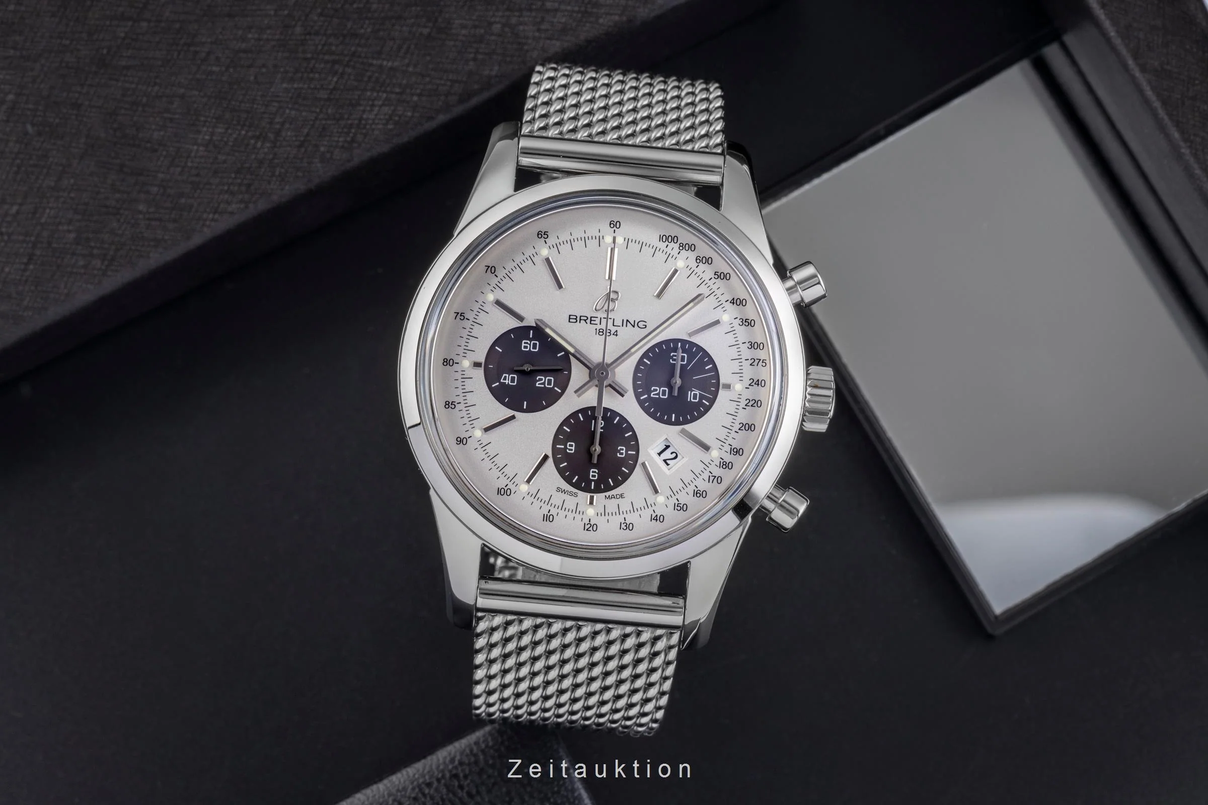 Breitling Transocean chronograph steel automatic men's watch AB015212/G724  [2504806] - Image 4