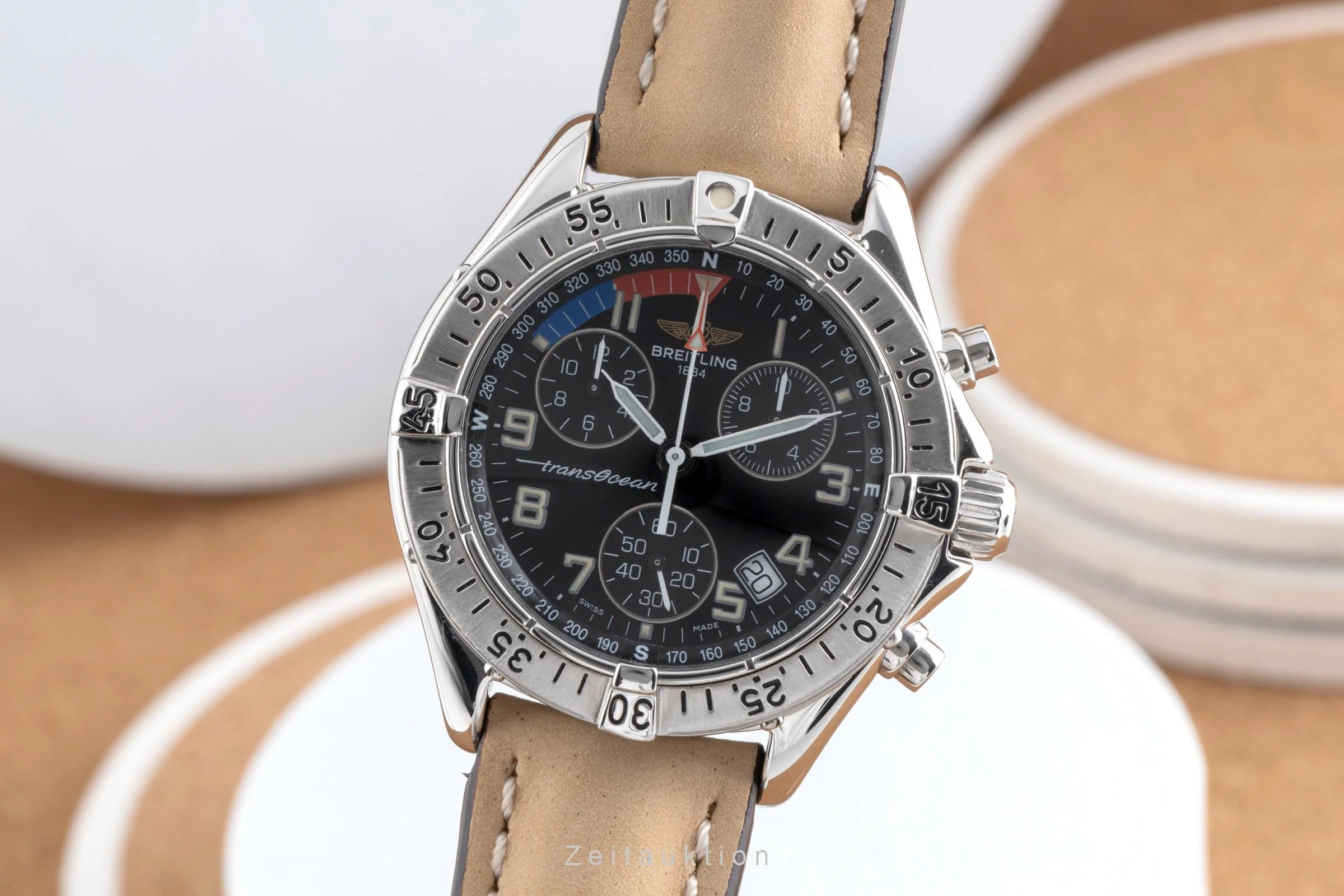 Breitling Transocean chronograph steel quartz men's watch A53040.1  [2503083] - Image 2