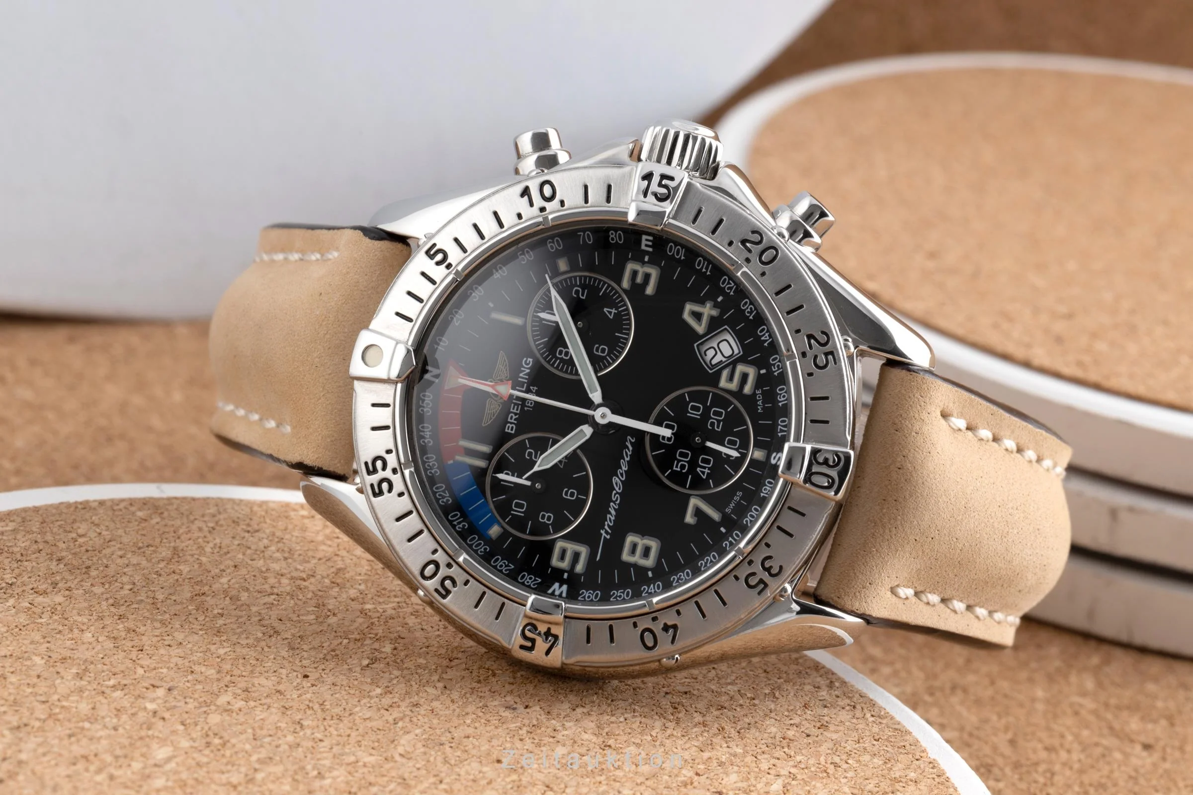 Breitling Transocean chronograph steel quartz men's watch A53040.1  [2503083] - Image 3