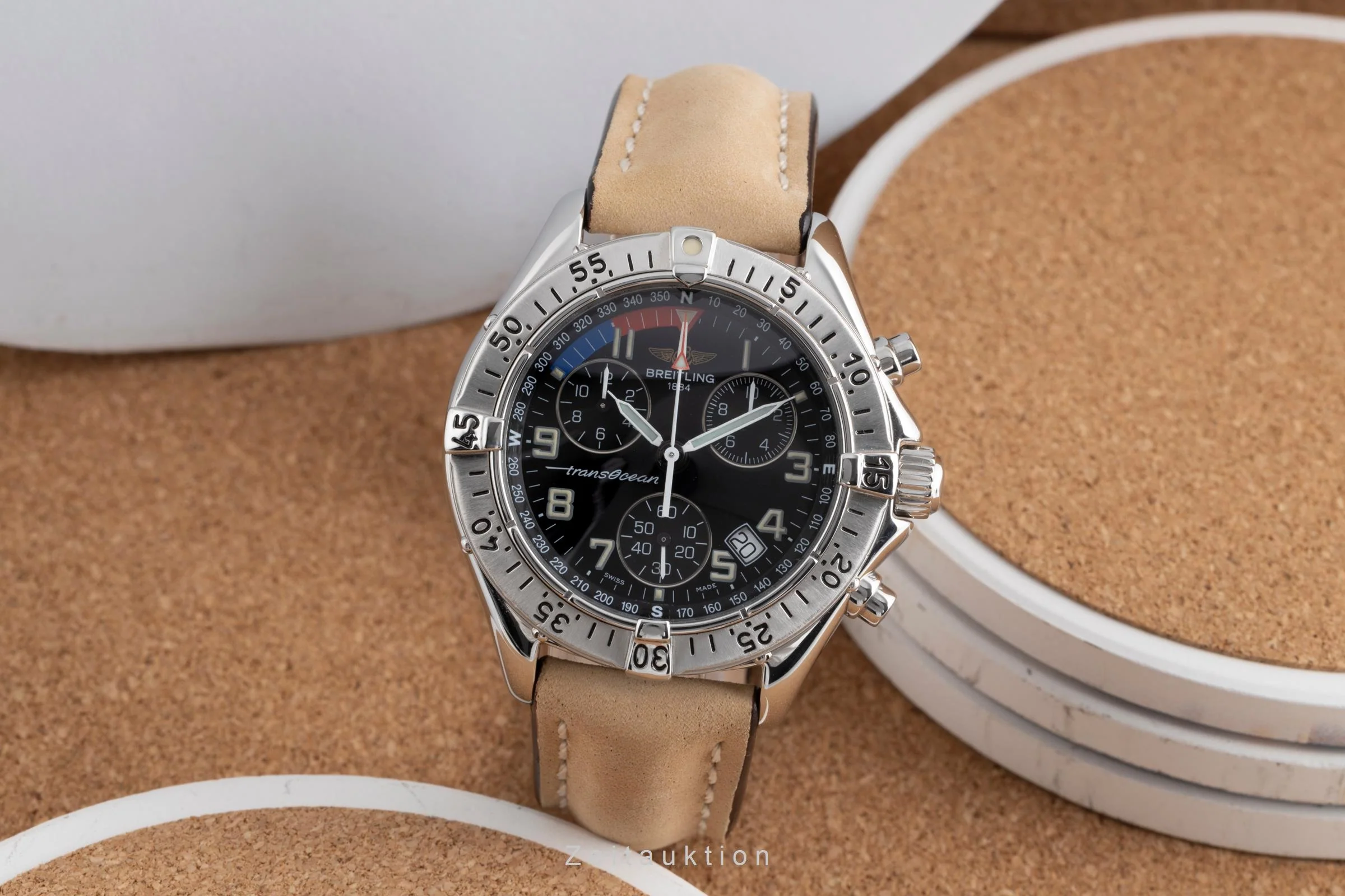 Breitling Transocean chronograph steel quartz men's watch A53040.1  [2503083] - Image 4