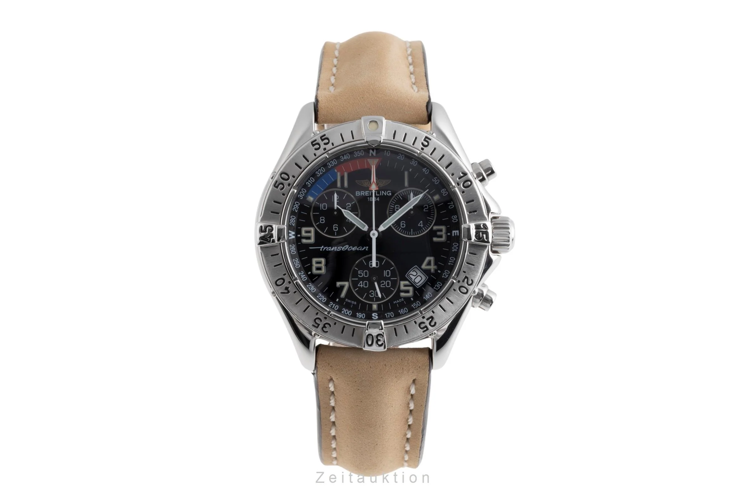 Breitling Transocean chronograph steel quartz men's watch A53040.1  [2503083] - Image 5