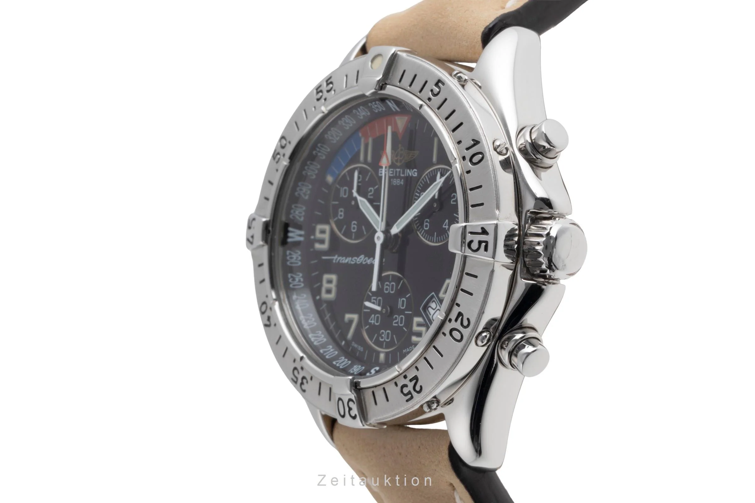 Breitling Transocean chronograph steel quartz men's watch A53040.1  [2503083] - Image 7
