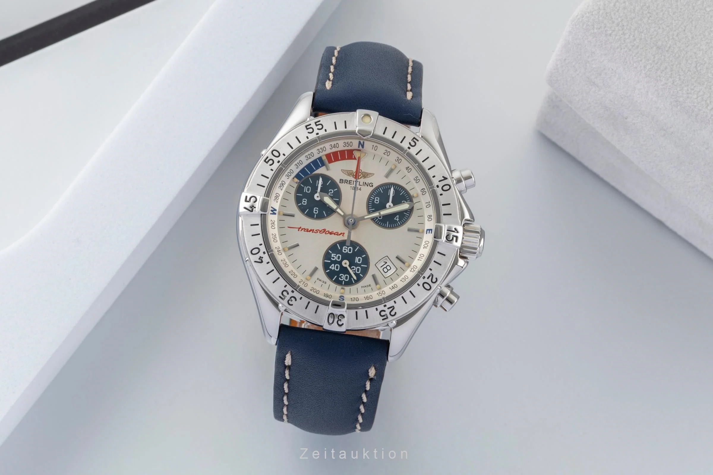 Breitling Transocean chronograph steel quartz men's watch A53040.1  [2600691] - Image 4