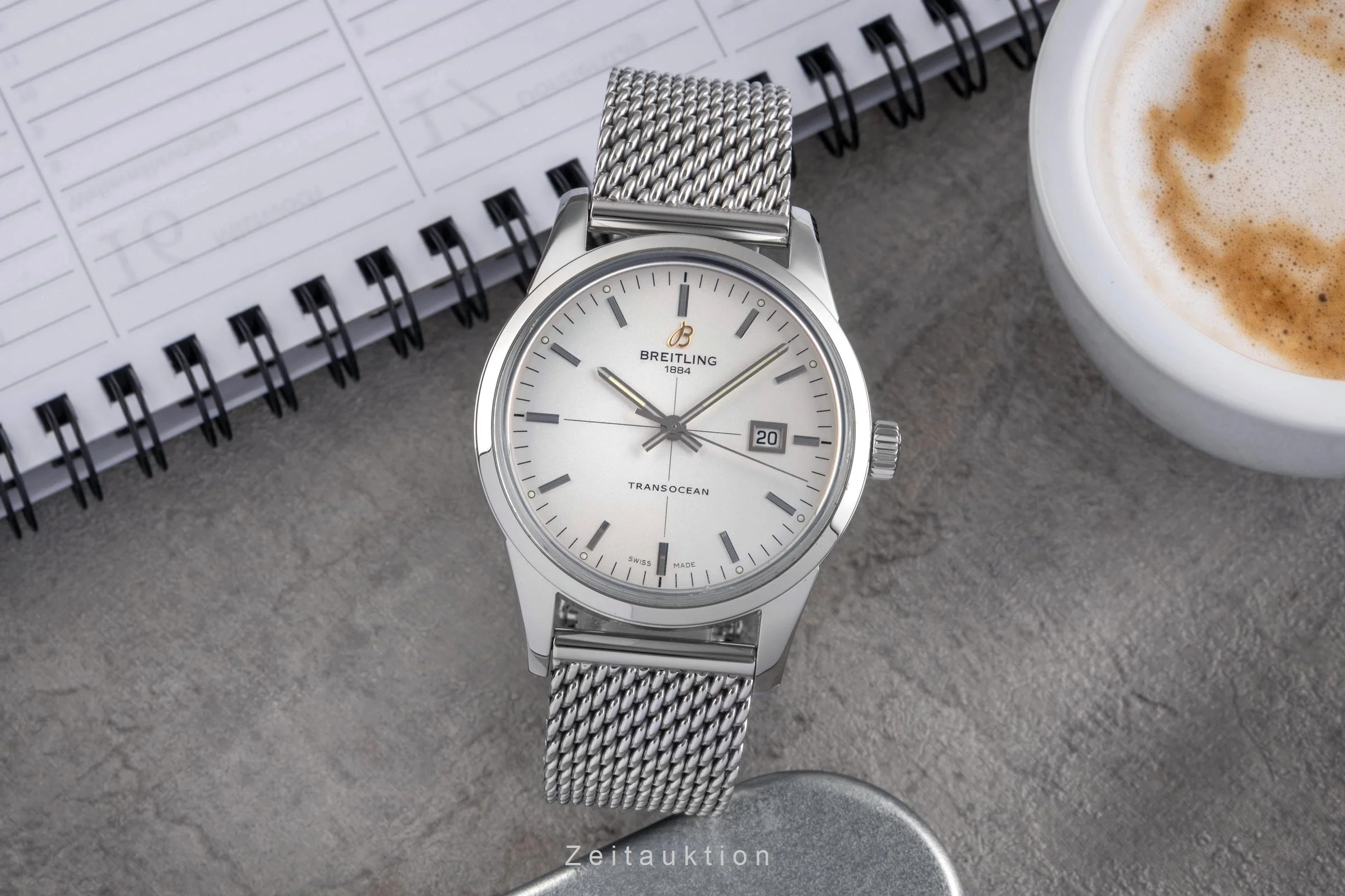 Breitling Transocean steel automatic men's watch A10360  [2503976] - Image 4