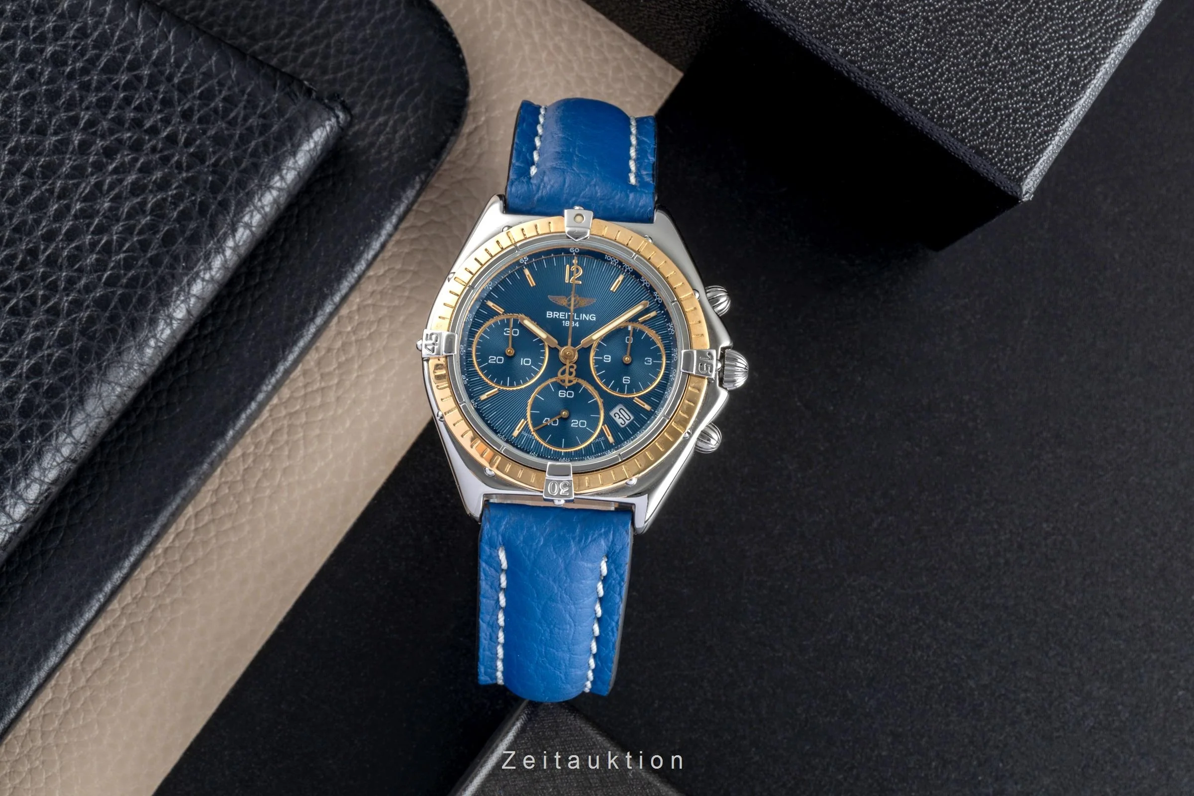 Breitling Windrider chronograph steel / gold quartz unisex D55046  [2507318] - Image 4