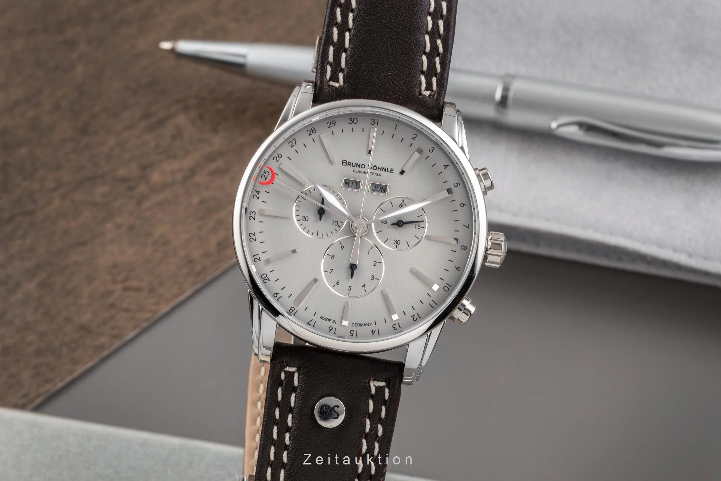 Bruno Söhnle Glashütte Atrium Chrono Limited chronograph steel quartz men's watch 17-13250-811  [2506463] - Image 2