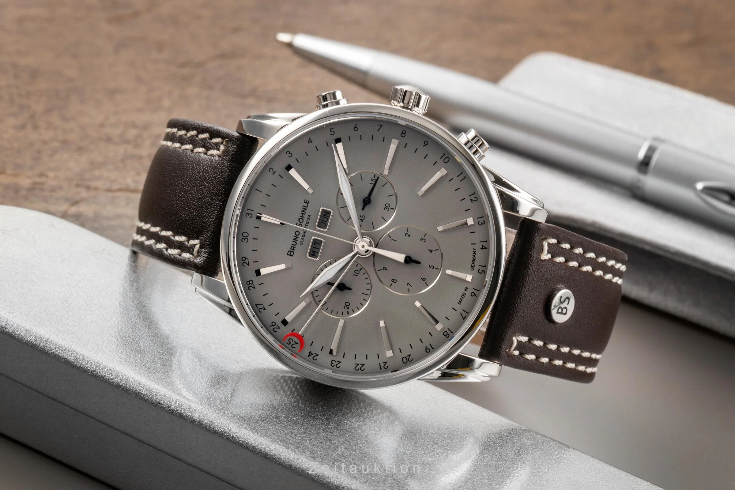 Bruno Söhnle Glashütte Atrium Chrono Limited chronograph steel quartz men's watch 17-13250-811 Limited  [2503444] - Image 3