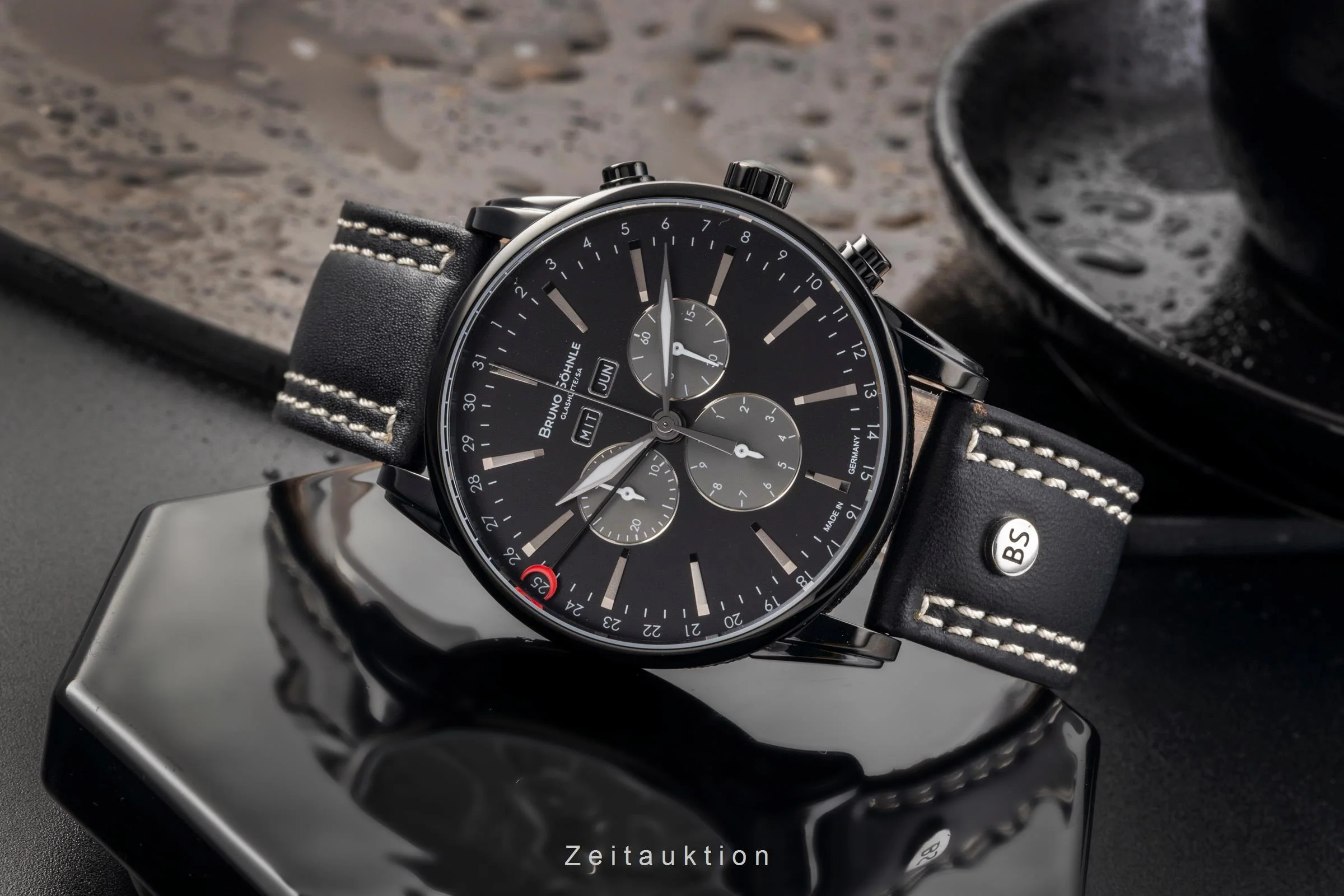 Bruno Söhnle Glashütte Atrium Chrono Limited chronograph steel quartz men's watch 17-73250-711 Limited  [2503445] - Image 3
