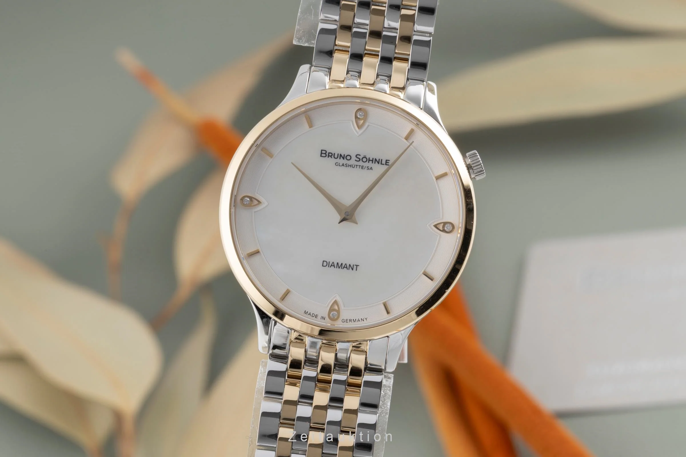 Bruno Söhnle Glashütte Bologna III gilt / steel quartz unisex 17-23213-292  [2503478] - Image 2