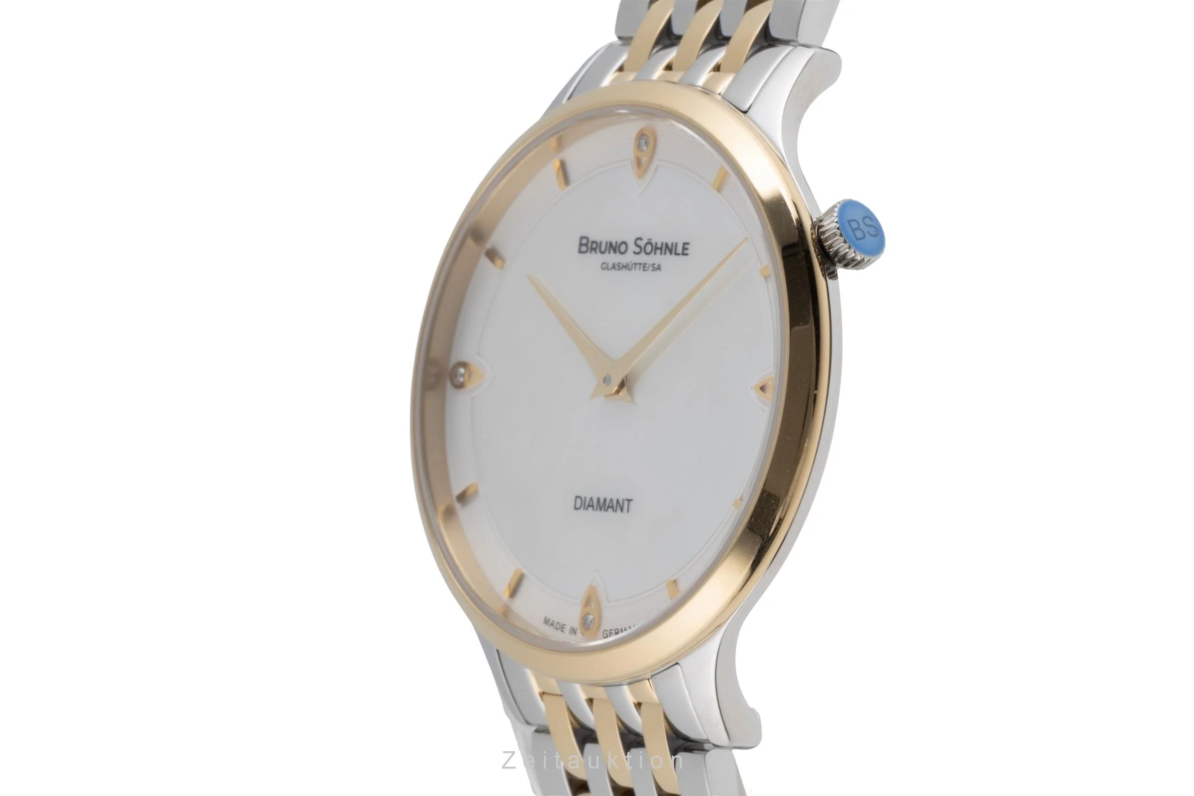 Bruno Söhnle Glashütte Bologna III gilt / steel quartz unisex 17-23213-292  [2503478] - Image 7