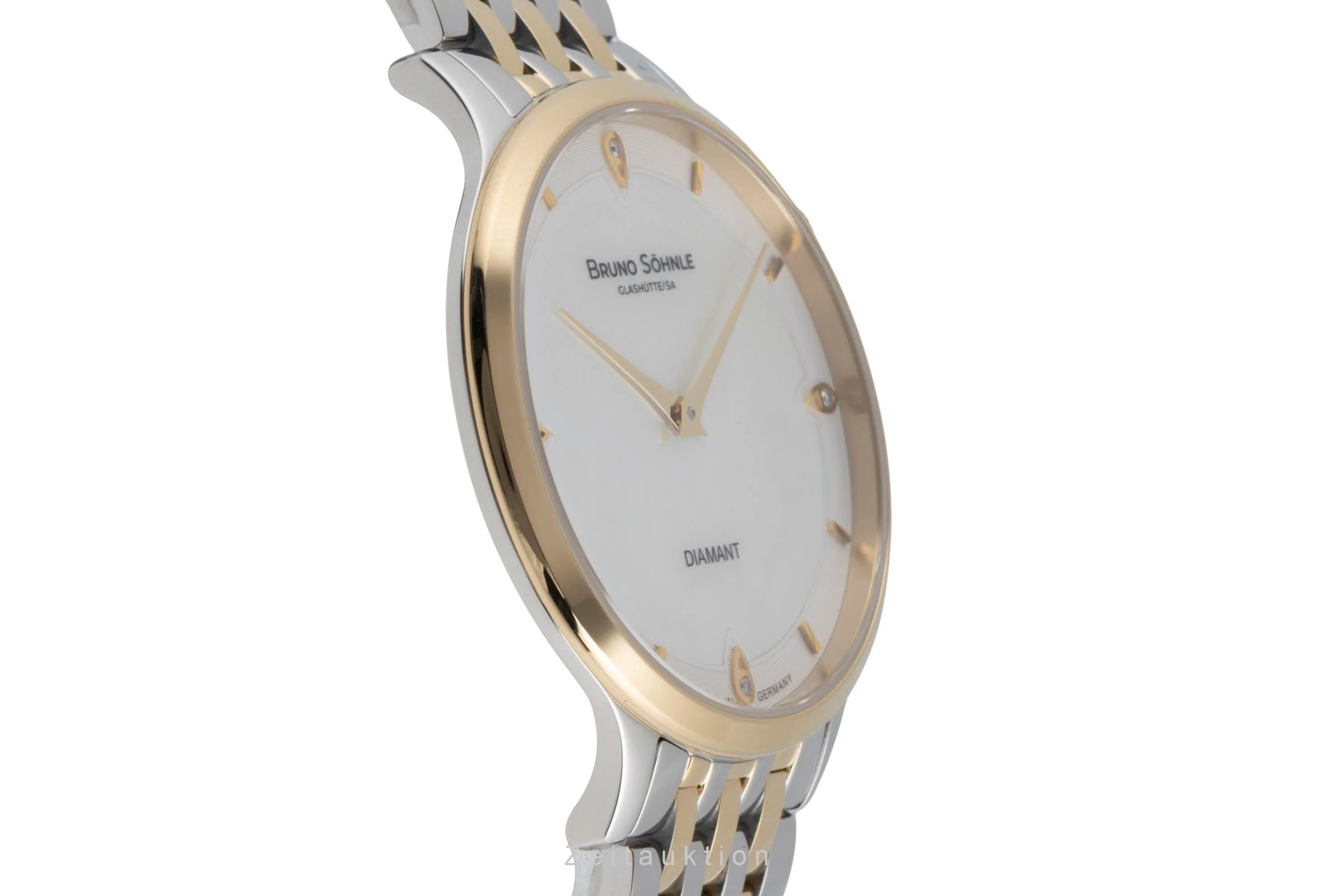 Bruno Söhnle Glashütte Bologna III gilt / steel quartz unisex 17-23213-292  [2503478] - Image 8