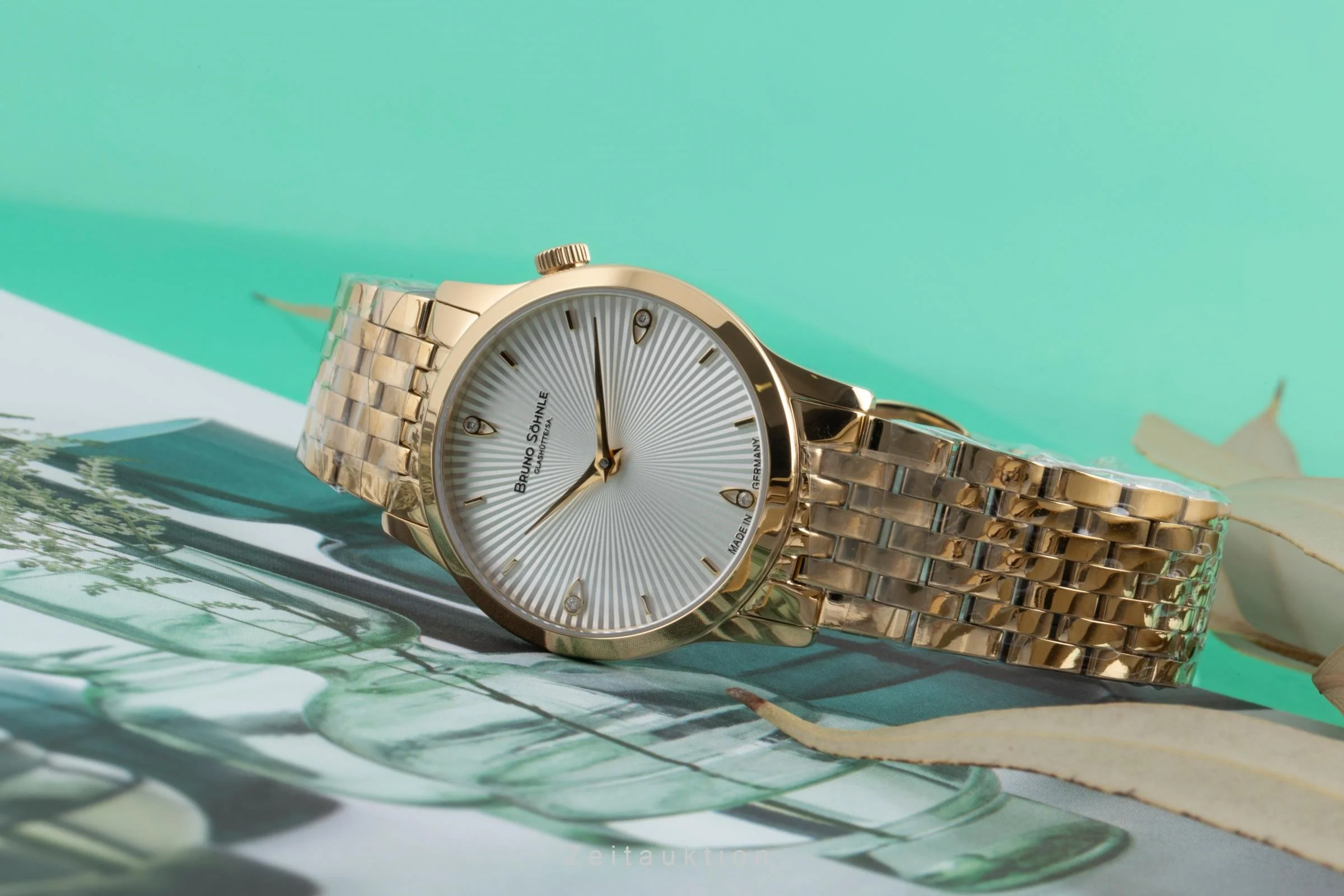 Bruno Söhnle Glashütte Bologna IV gilt / steel quartz women's watch 17-33231-240  [2503975] - Image 3