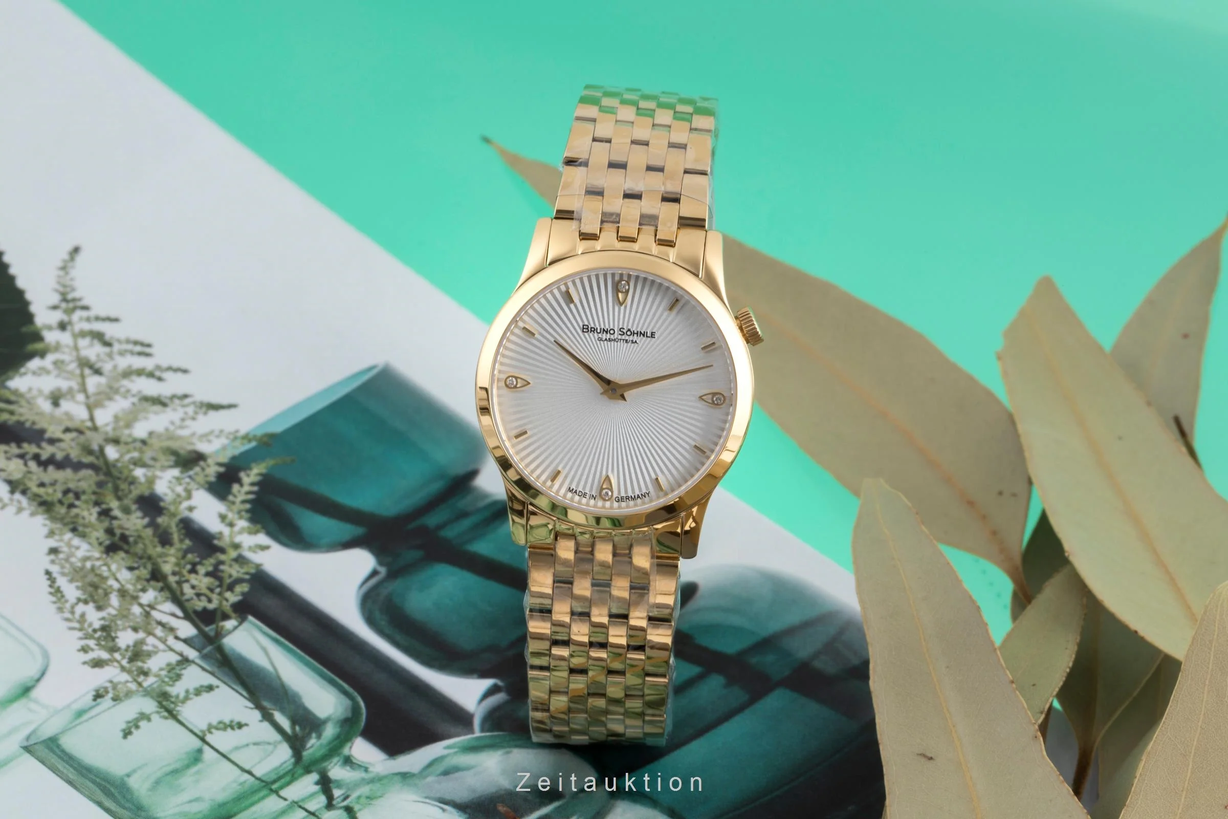Bruno Söhnle Glashütte Bologna IV gilt / steel quartz women's watch 17-33231-240  [2503975] - Image 4