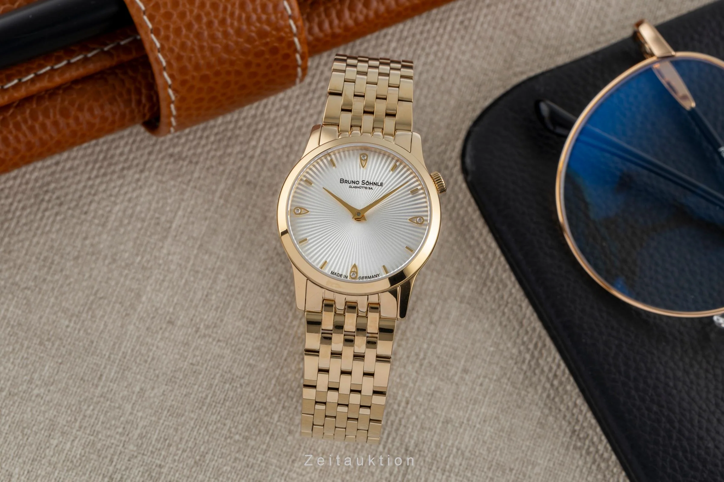 Bruno Söhnle Glashütte Bologna IV gilt / steel quartz women's watch 17-33231-240  [2504853] - Image 3