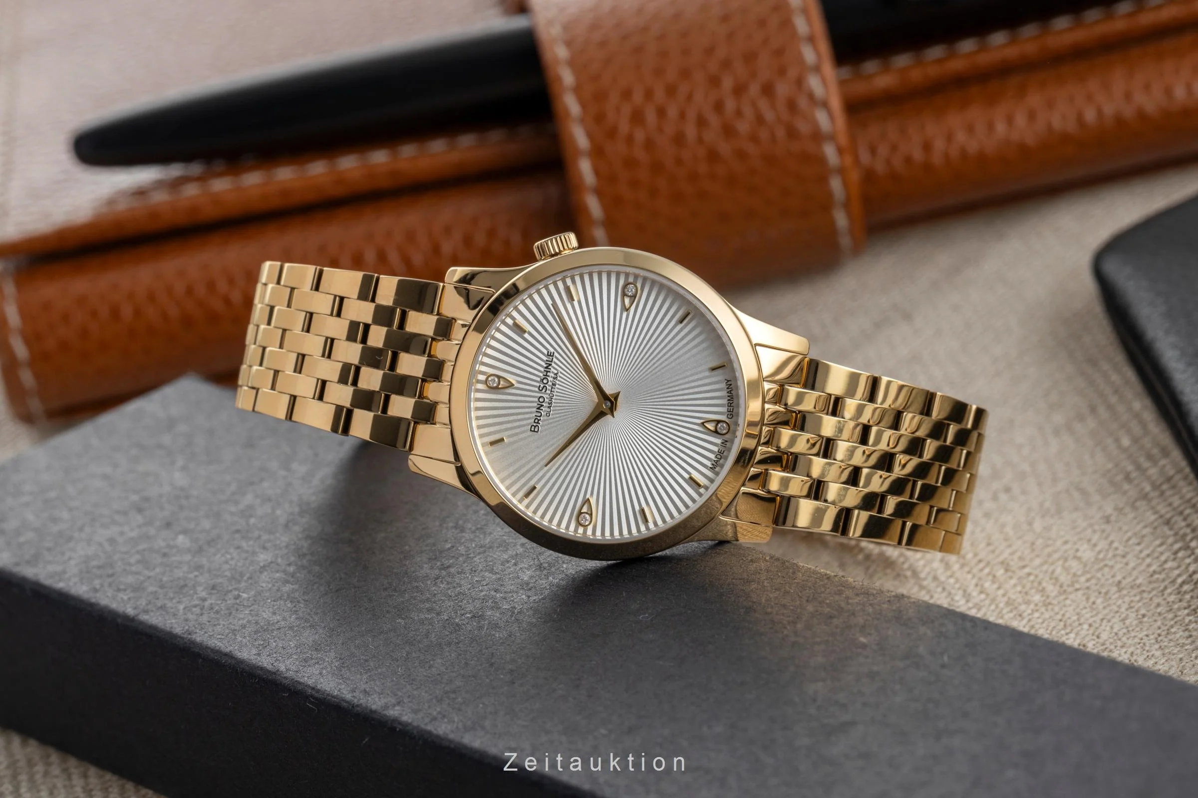 Bruno Söhnle Glashütte Bologna IV gilt / steel quartz women's watch 17-33231-240  [2504853] - Image 4