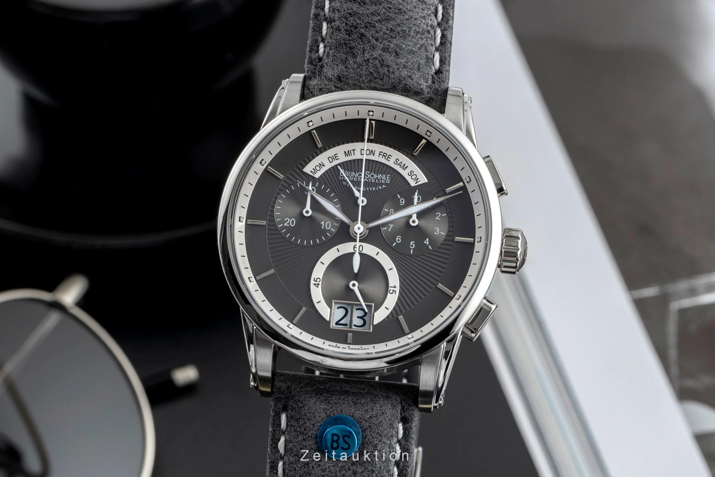 Bruno Söhnle Glashütte Grandioso chronograph steel quartz men's watch 17-13117-841  [2503420] - Image 2