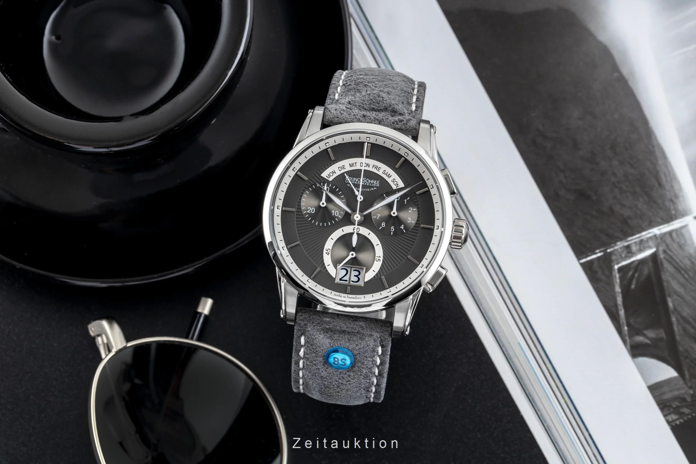 Bruno Söhnle Glashütte Grandioso chronograph steel quartz men's watch 17-13117-841  [2503420] - Image 4