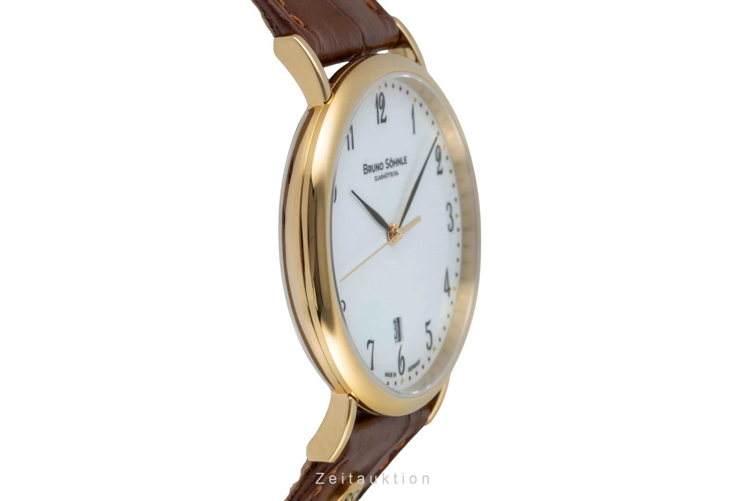 Bruno Söhnle Glashütte Nabucco gilt / steel quartz men's watch 17-33085-921  [2503440] - Image 8