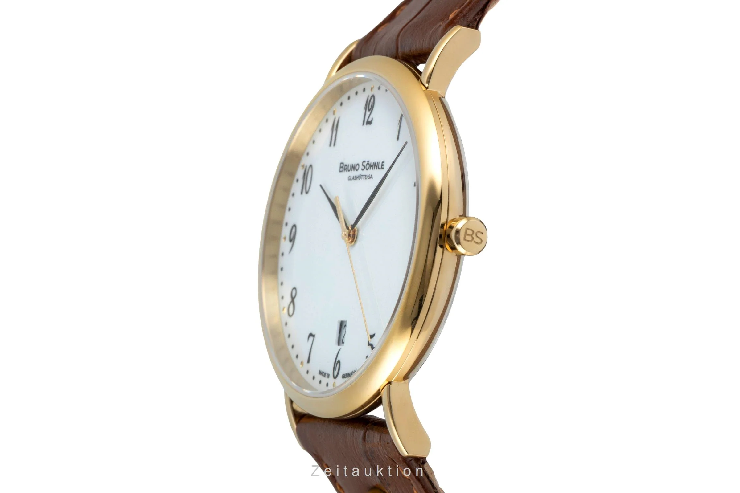 Bruno Söhnle Glashütte Nabucco gilt / steel quartz men's watch 17-33085-921  [2504855] - Image 7