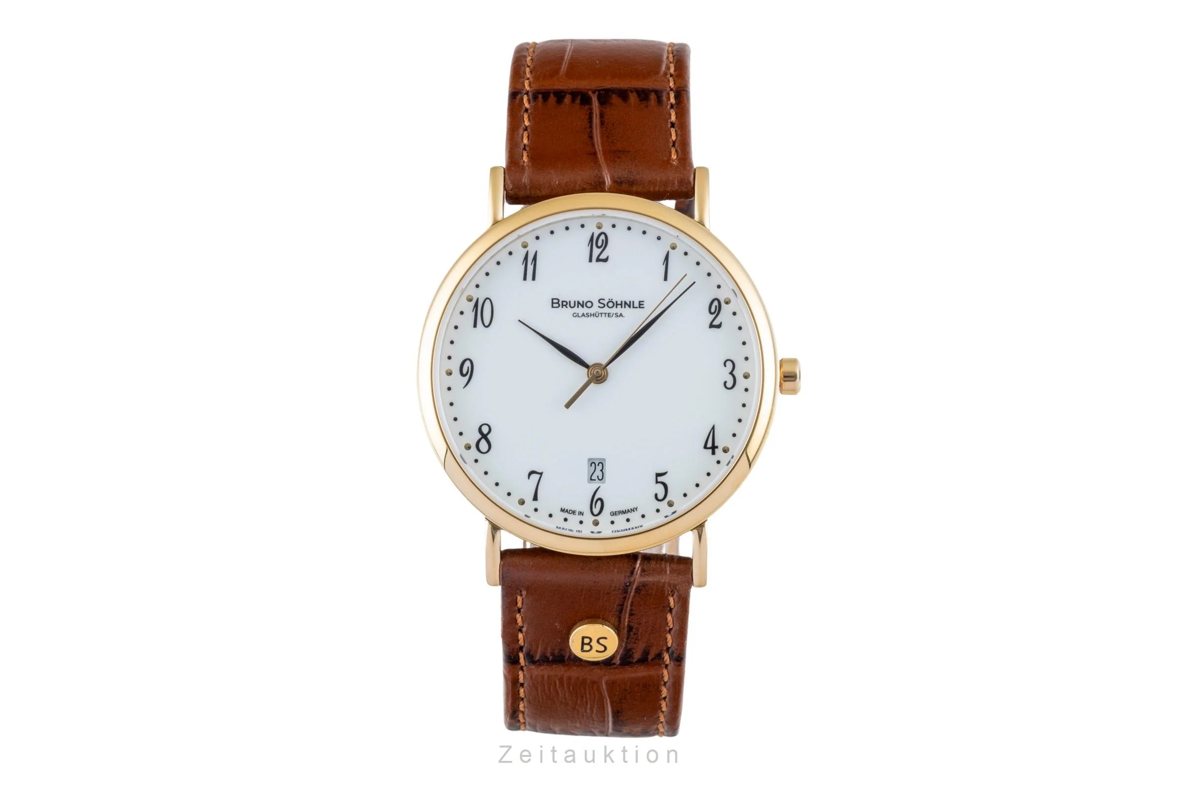 Bruno Söhnle Glashütte Nabucco gilt / steel quartz men's watch 17-33085-921  [2506460] - Image 5