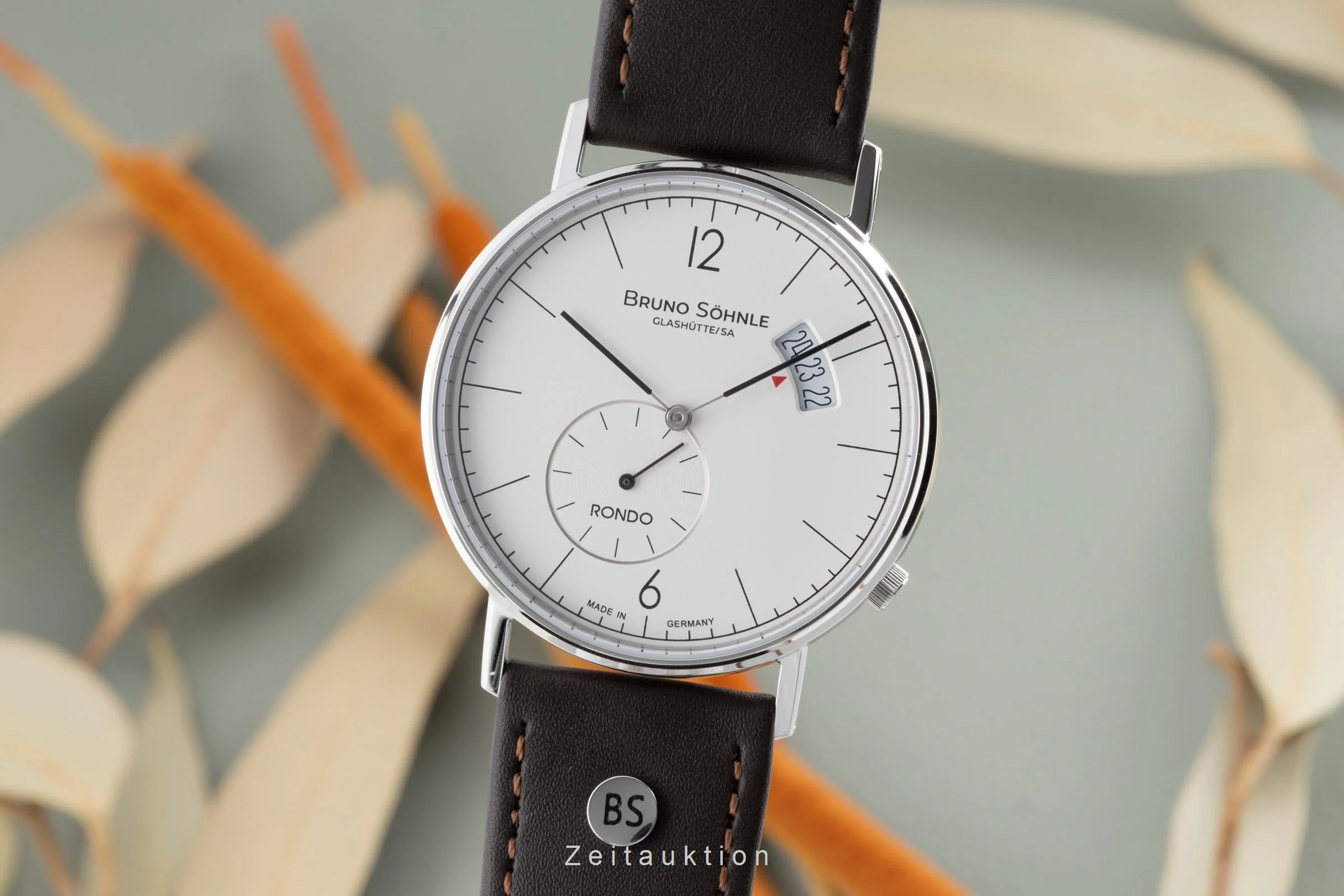 Bruno Söhnle Glashütte Rondo Big steel quartz men's watch 17-13053-261  [2503479] - Image 2