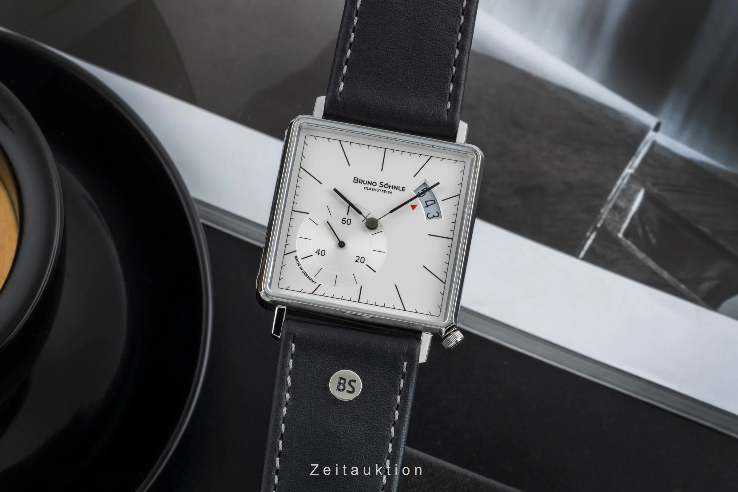 Bruno Söhnle Glashütte Rondo III Big steel quartz men's watch 17-13072-243  [2503430] - Image 2