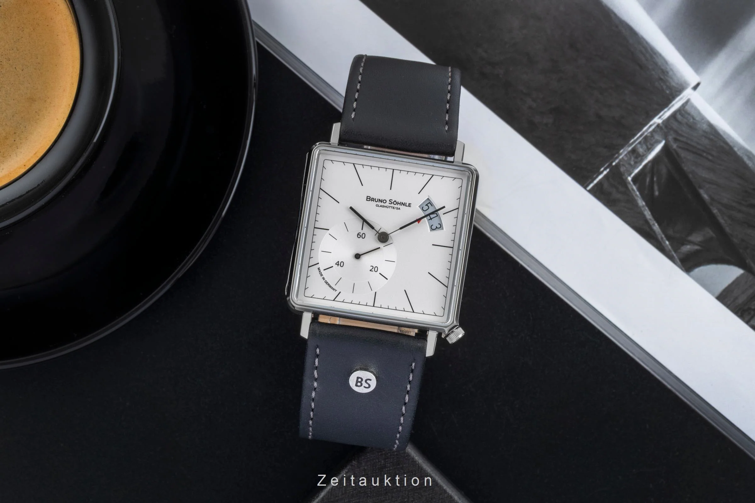 Bruno Söhnle Glashütte Rondo III Big steel quartz men's watch 17-13072-243  [2506461] - Image 4