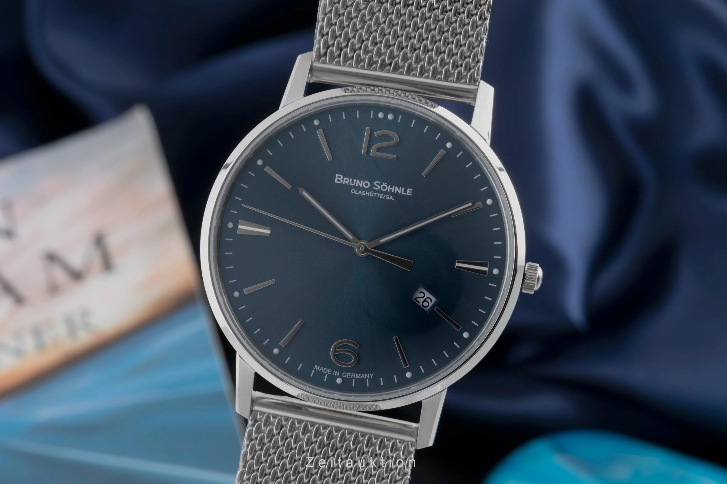 Bruno Söhnle Glashütte Stuttgard III Big steel quartz men's watch 17-13175-342  [2503536] - Image 2