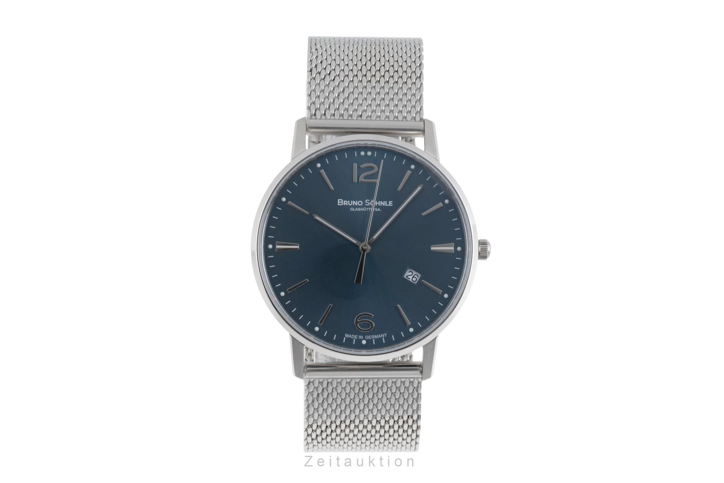 Bruno Söhnle Glashütte Stuttgard III Big steel quartz men's watch 17-13175-342  [2503536] - Image 5