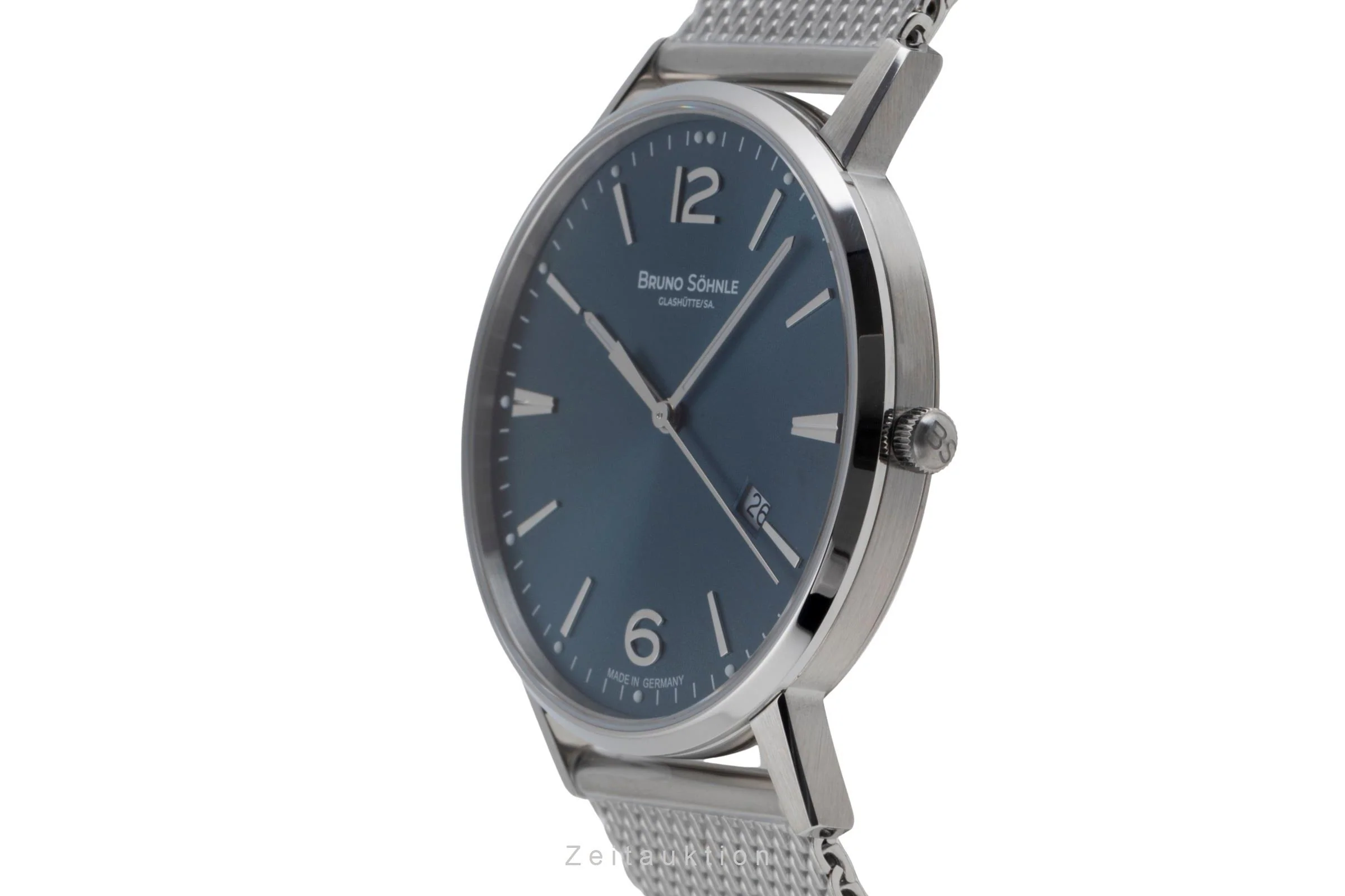 Bruno Söhnle Glashütte Stuttgard III Big steel quartz men's watch 17-13175-342  [2506462] - Image 7