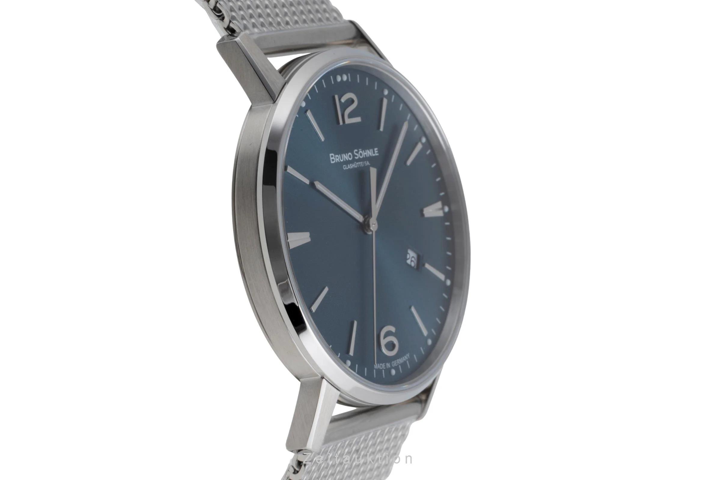 Bruno Söhnle Glashütte Stuttgard III Big steel quartz men's watch 17-13175-342  [2506462] - Image 8