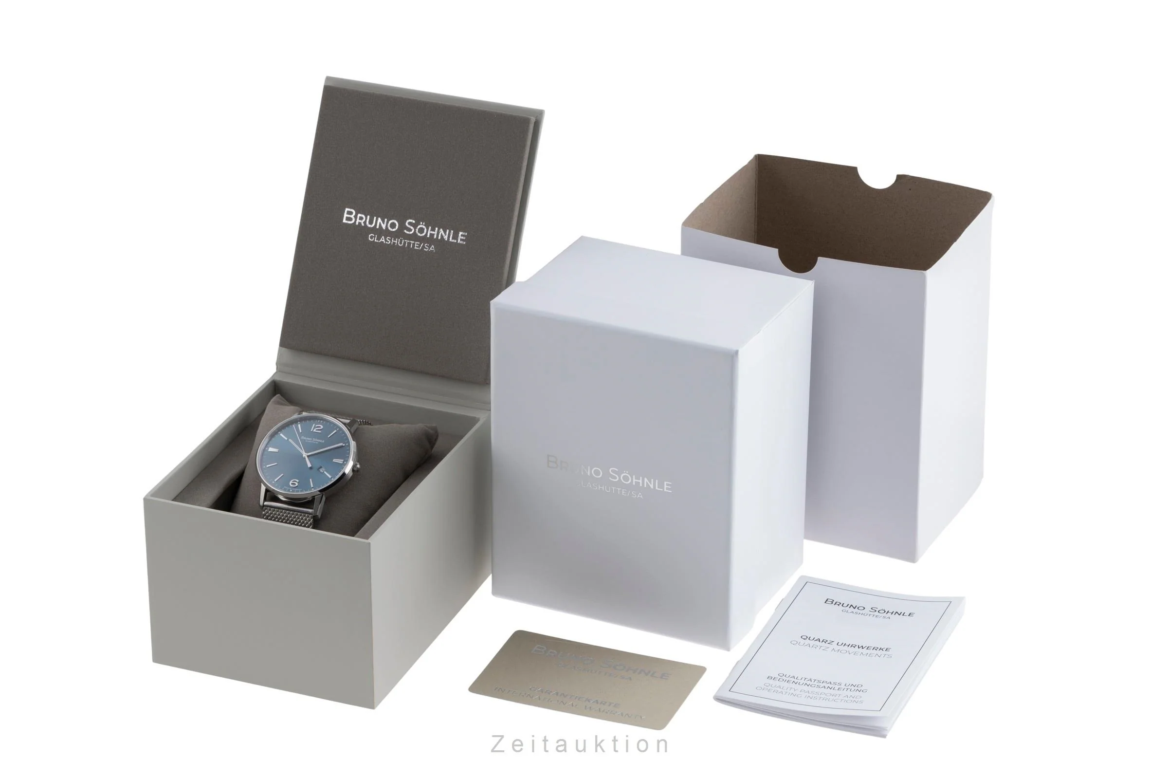 Bruno Söhnle Glashütte Stuttgard III Big steel quartz men's watch 17-13175-342  [2506462] - Image 9