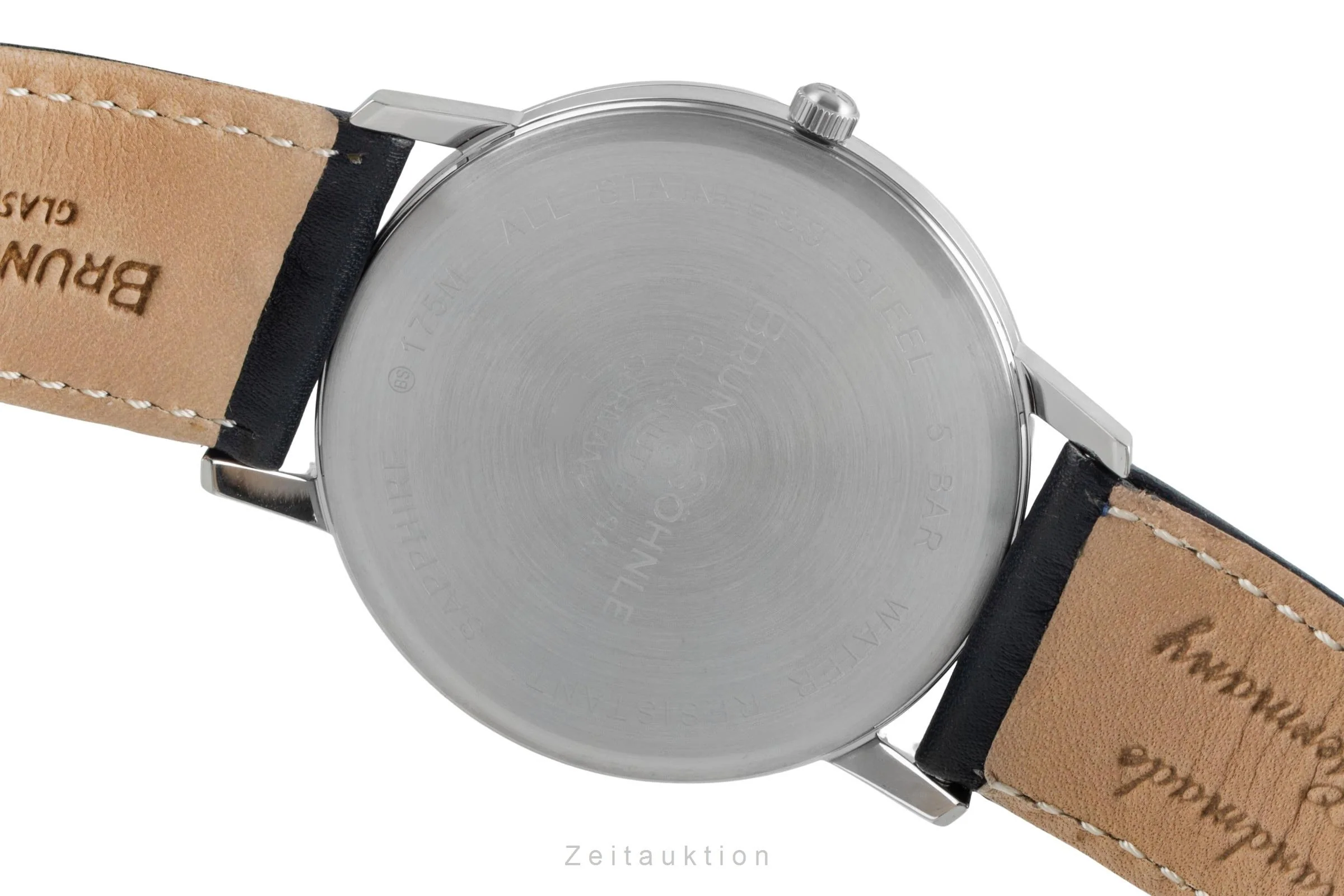 Bruno Söhnle Glashütte Stuttgart III Big steel quartz men's watch 17-13175-243  [2503429] - Image 12