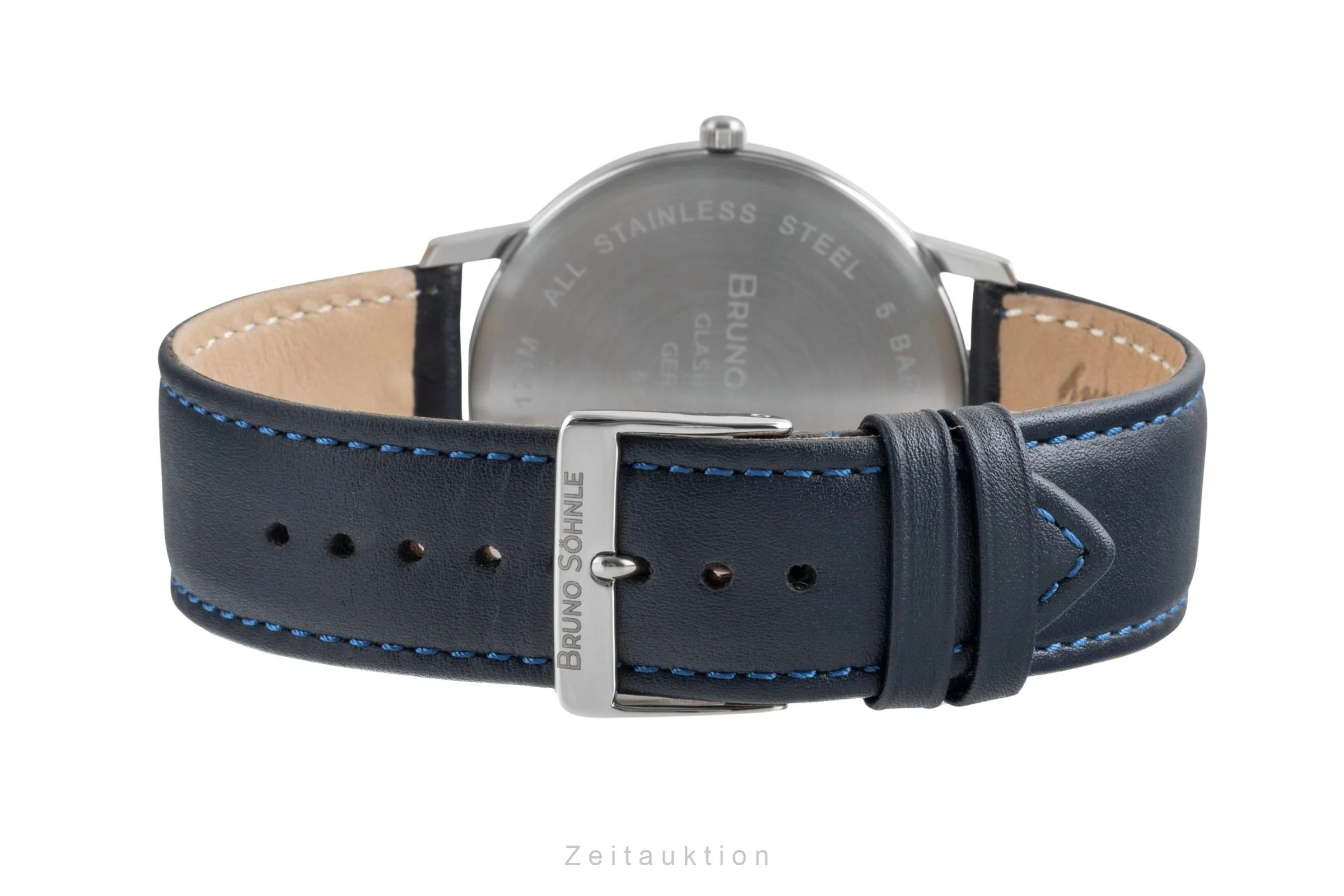 Bruno Söhnle Glashütte Stuttgart III Big steel quartz men's watch 17-13175-243  [2503429] - Image 14